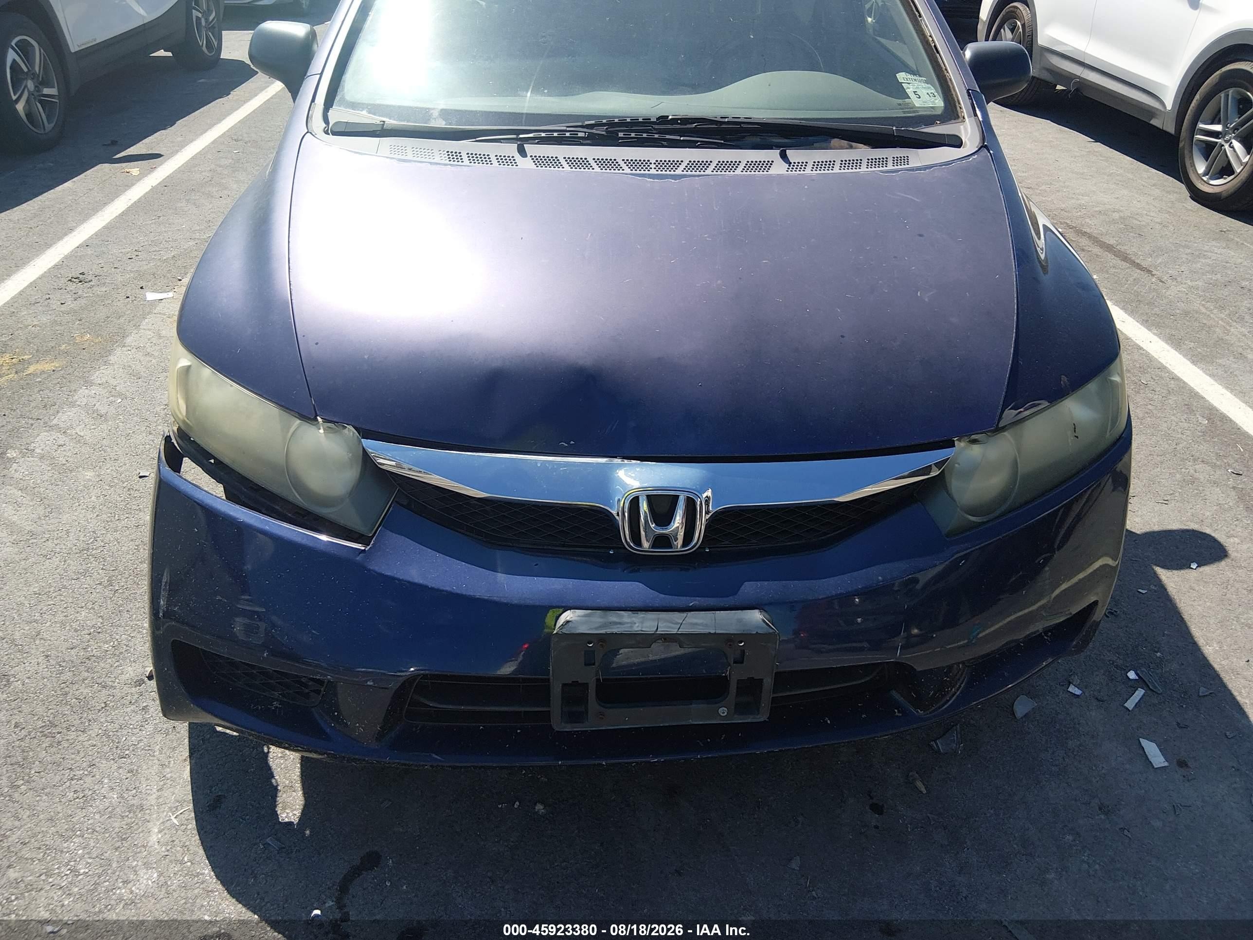 2009 Honda Civic Vp Blue vin: 2HGFA16379H511665