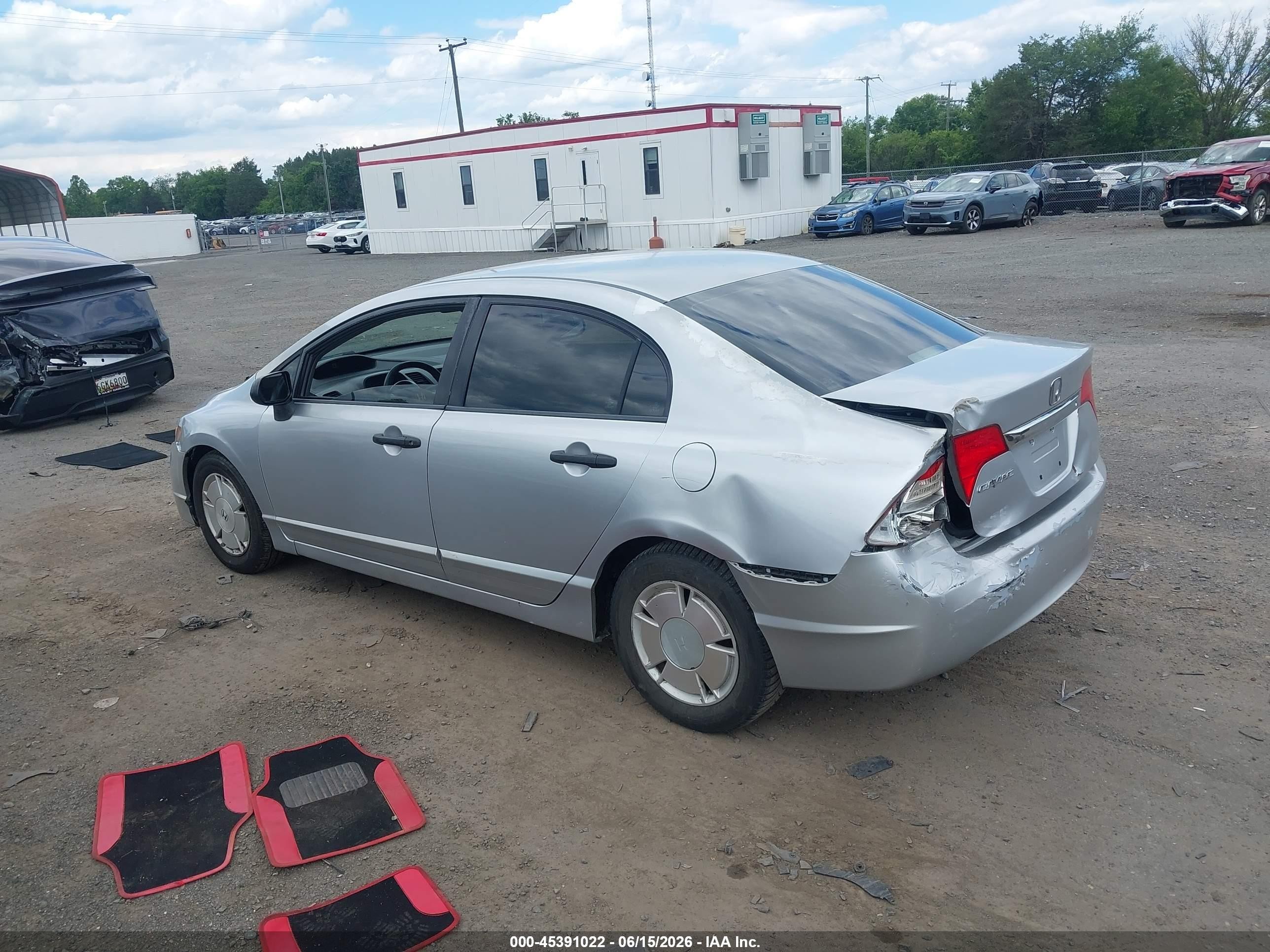 2009 Honda Civic Vp Silver vin: 2HGFA16389H333264