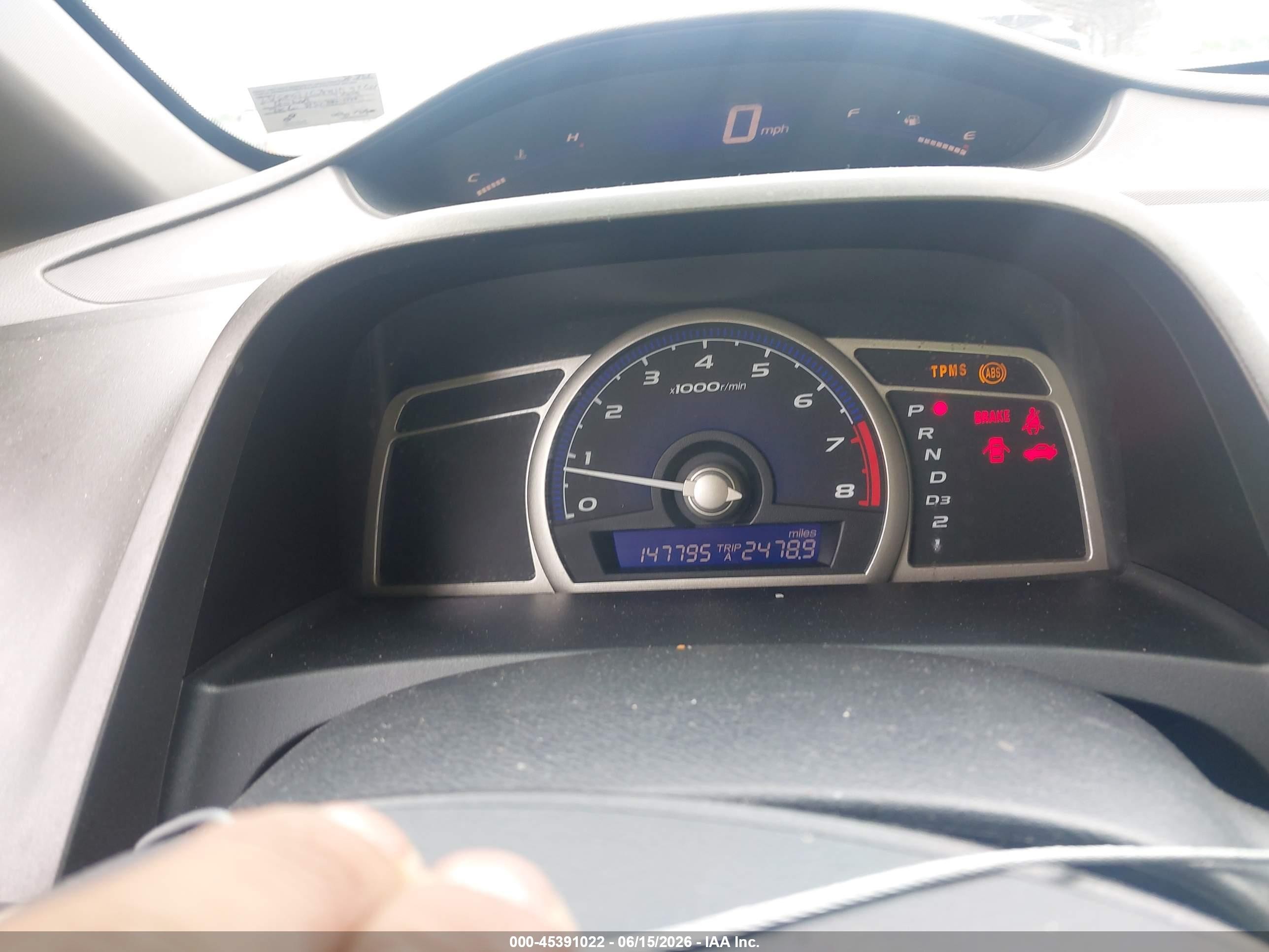 2009 Honda Civic Vp Silver vin: 2HGFA16389H333264