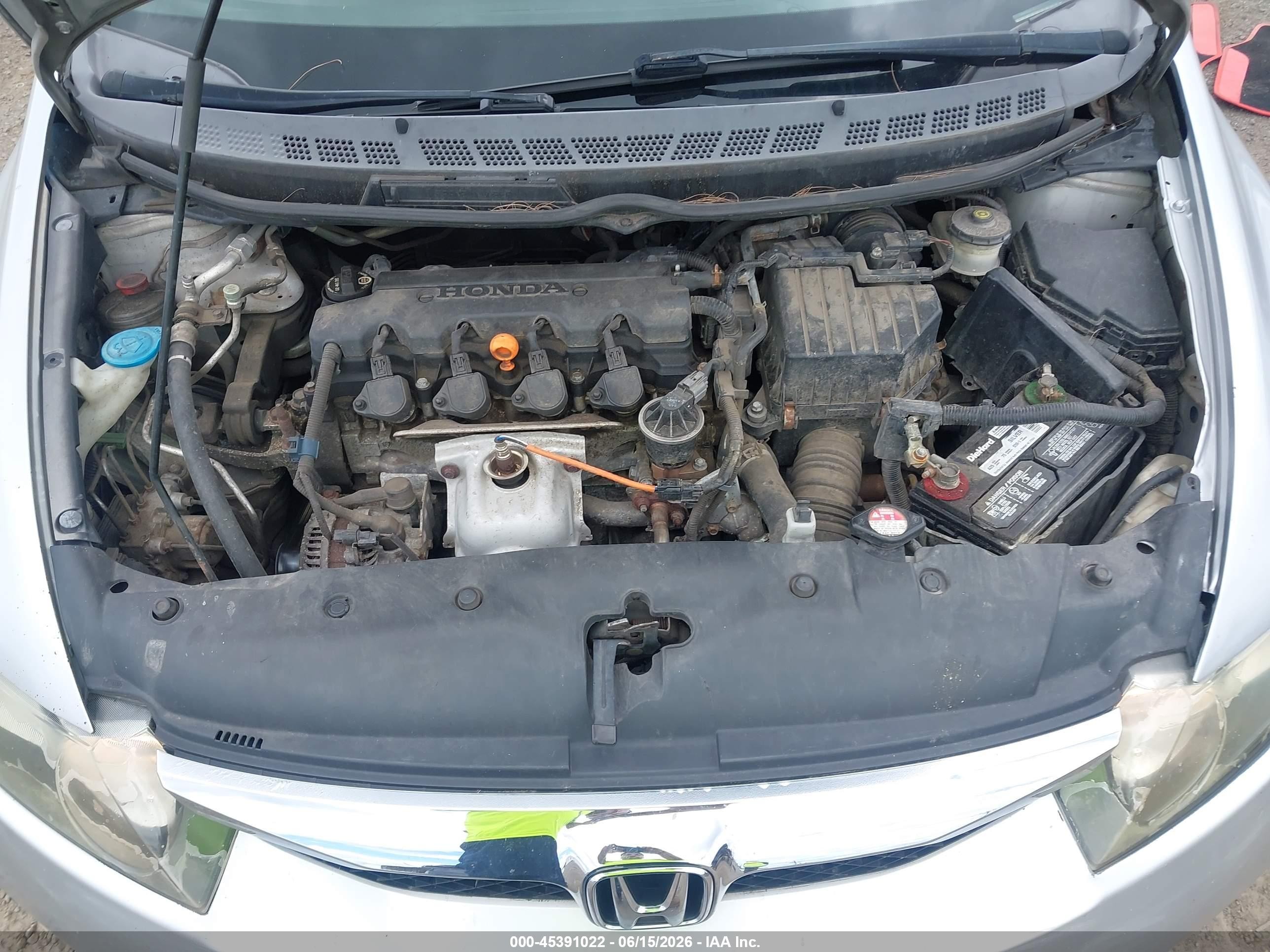 2009 Honda Civic Vp Silver vin: 2HGFA16389H333264