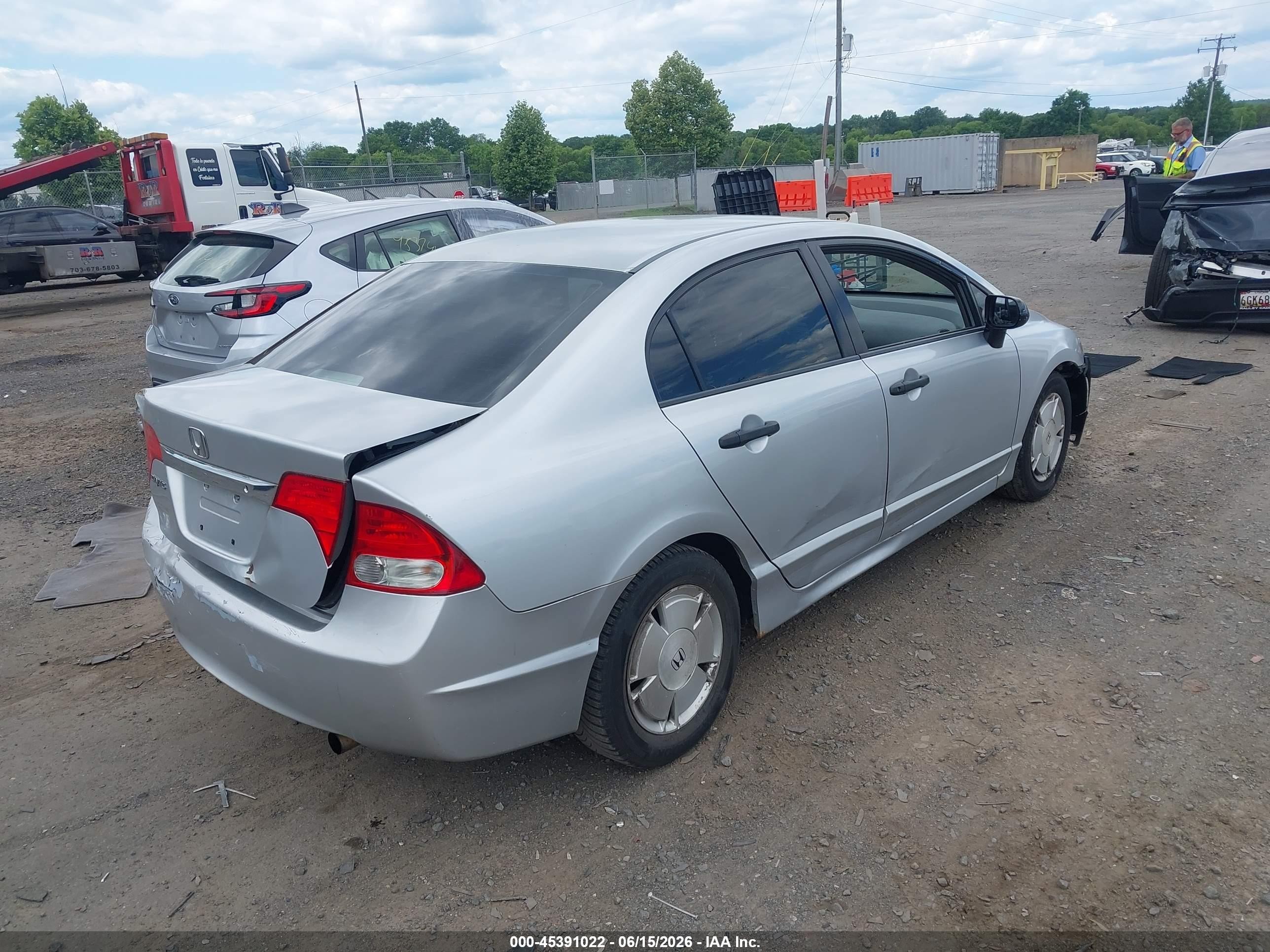 2009 Honda Civic Vp Silver vin: 2HGFA16389H333264