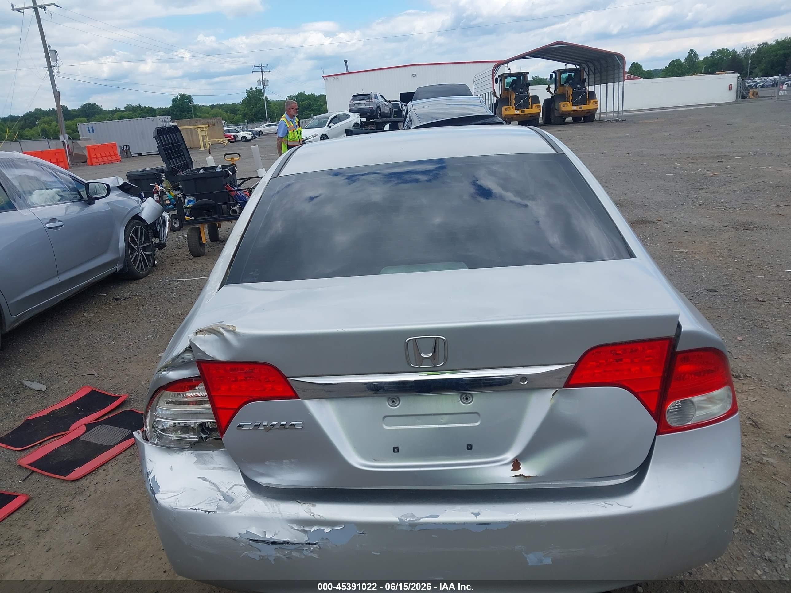 2009 Honda Civic Vp Silver vin: 2HGFA16389H333264