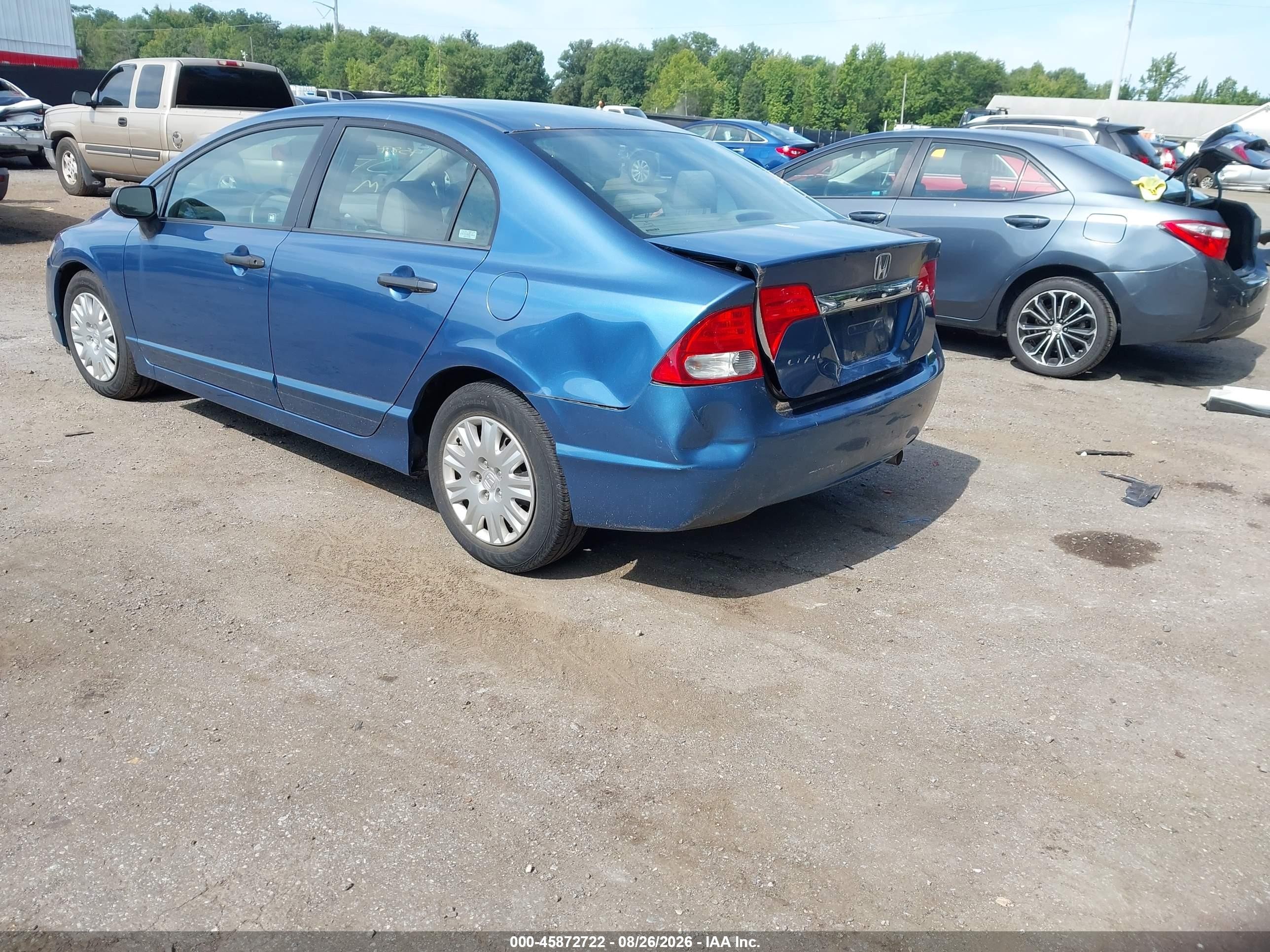 2009 Honda Civic Vp Синий vin: 2HGFA16399H333144