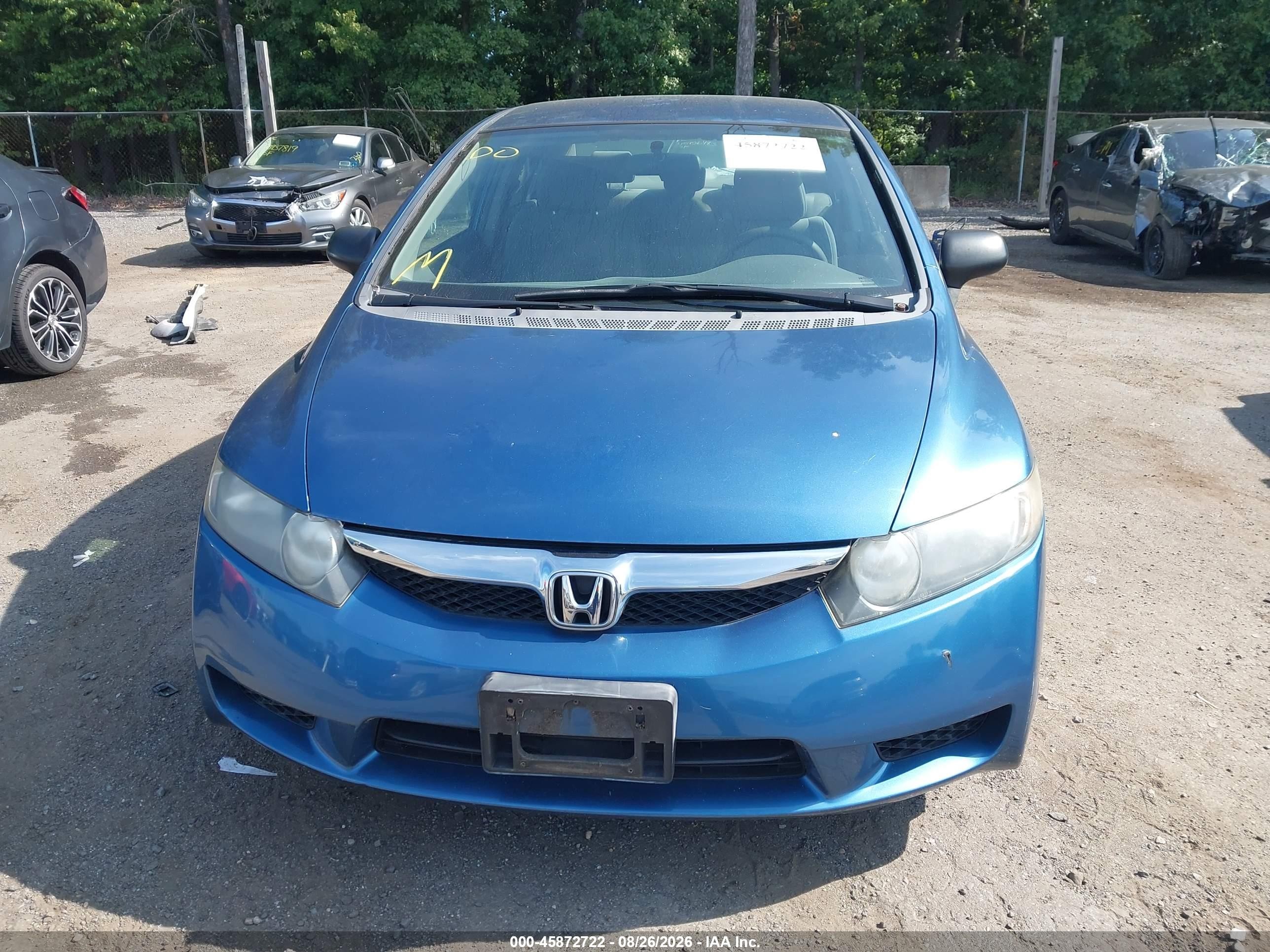 2009 Honda Civic Vp Синий vin: 2HGFA16399H333144