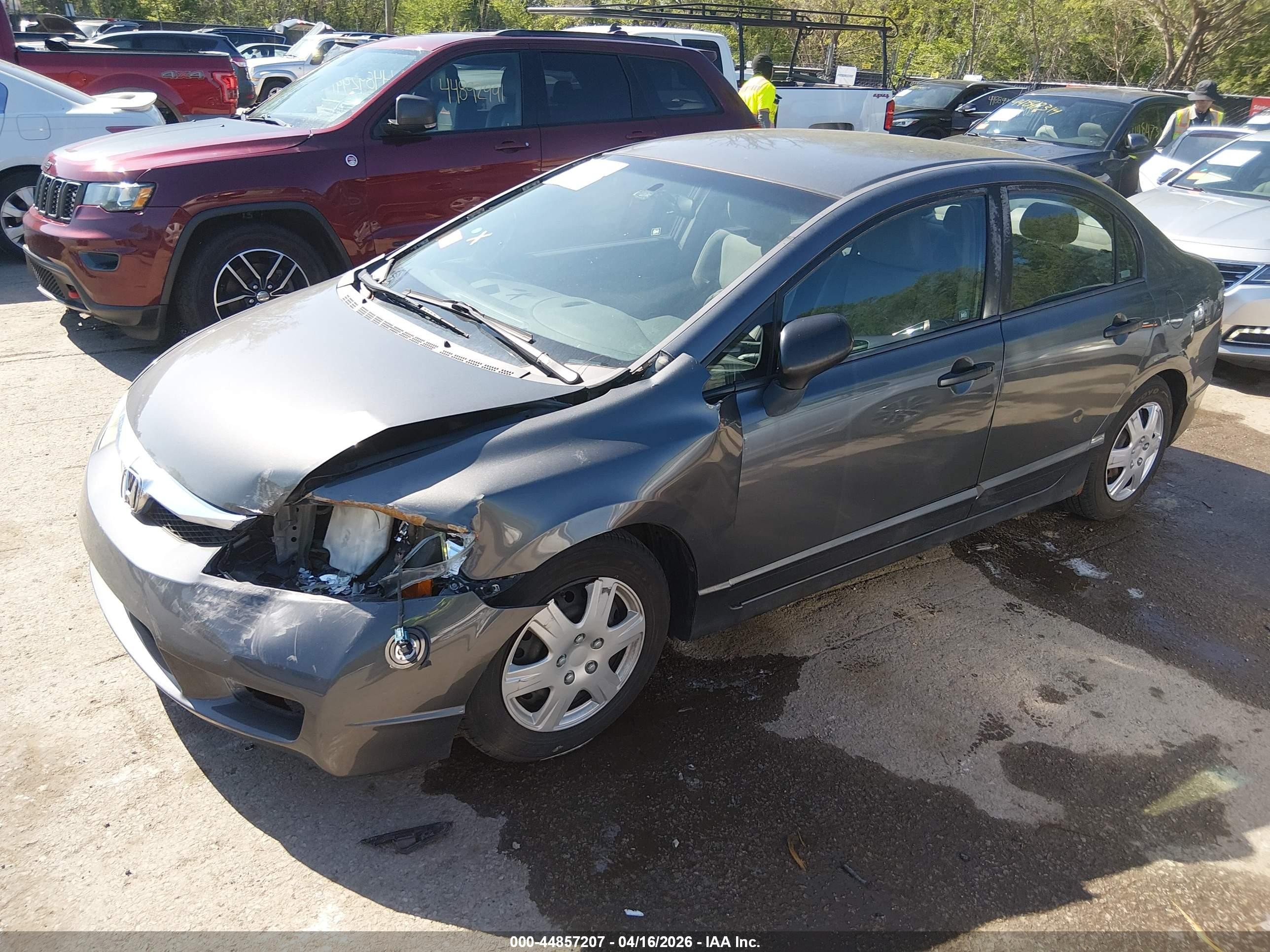 2009 Honda Civic Vp Gray vin: 2HGFA16399H337114