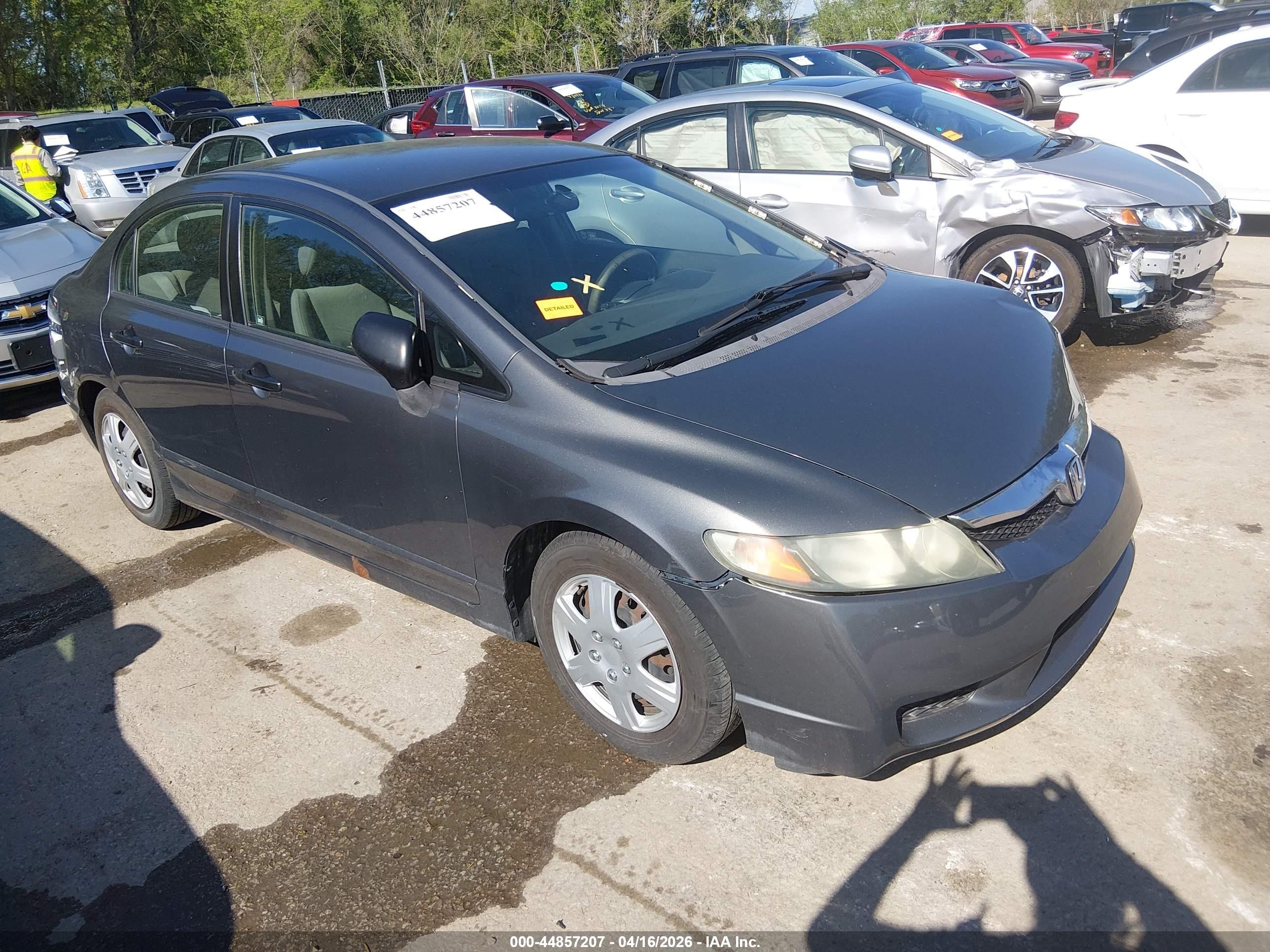 2009 Honda Civic Vp Серый vin: 2HGFA16399H337114