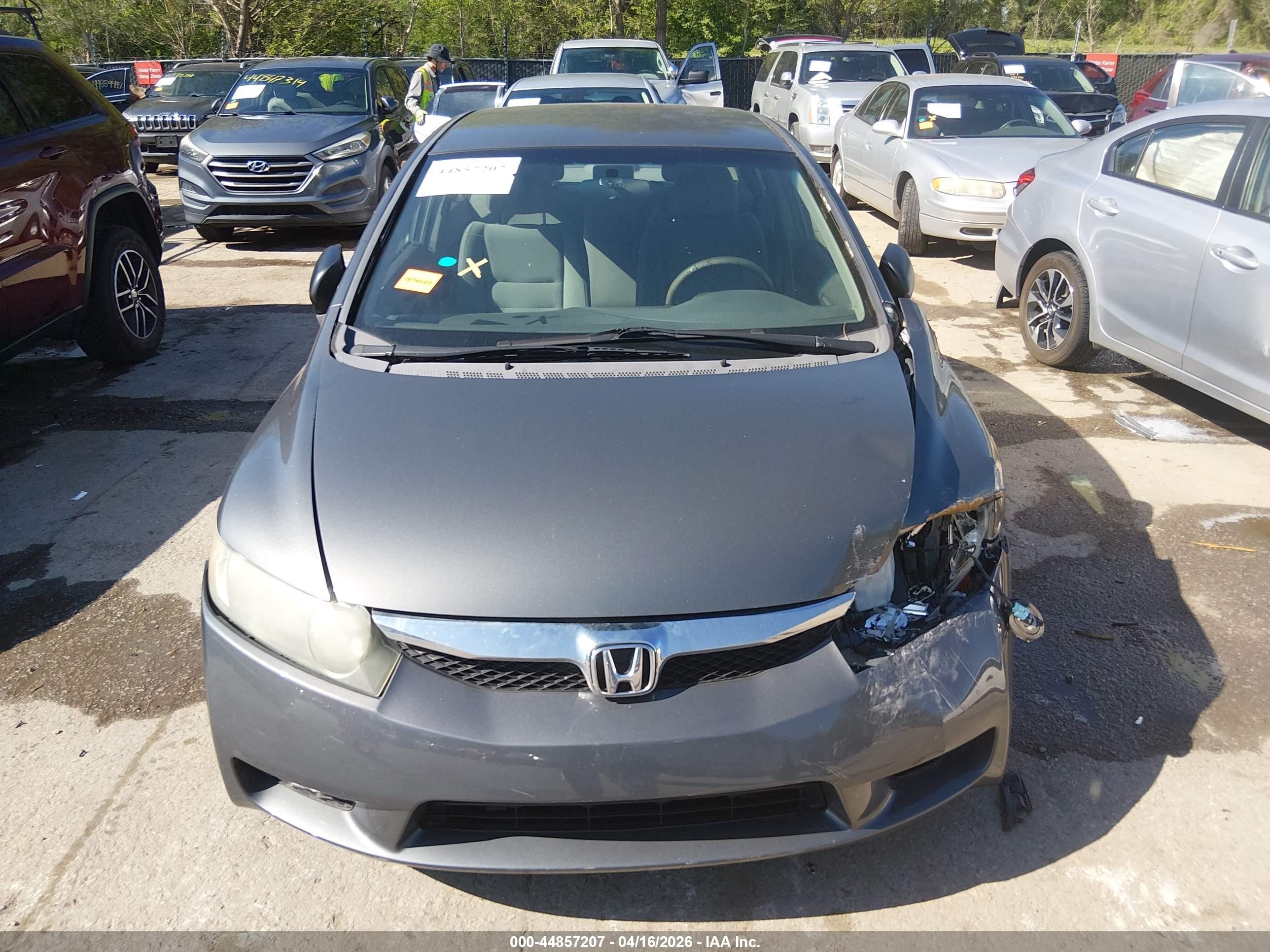 2009 Honda Civic Vp Gray vin: 2HGFA16399H337114