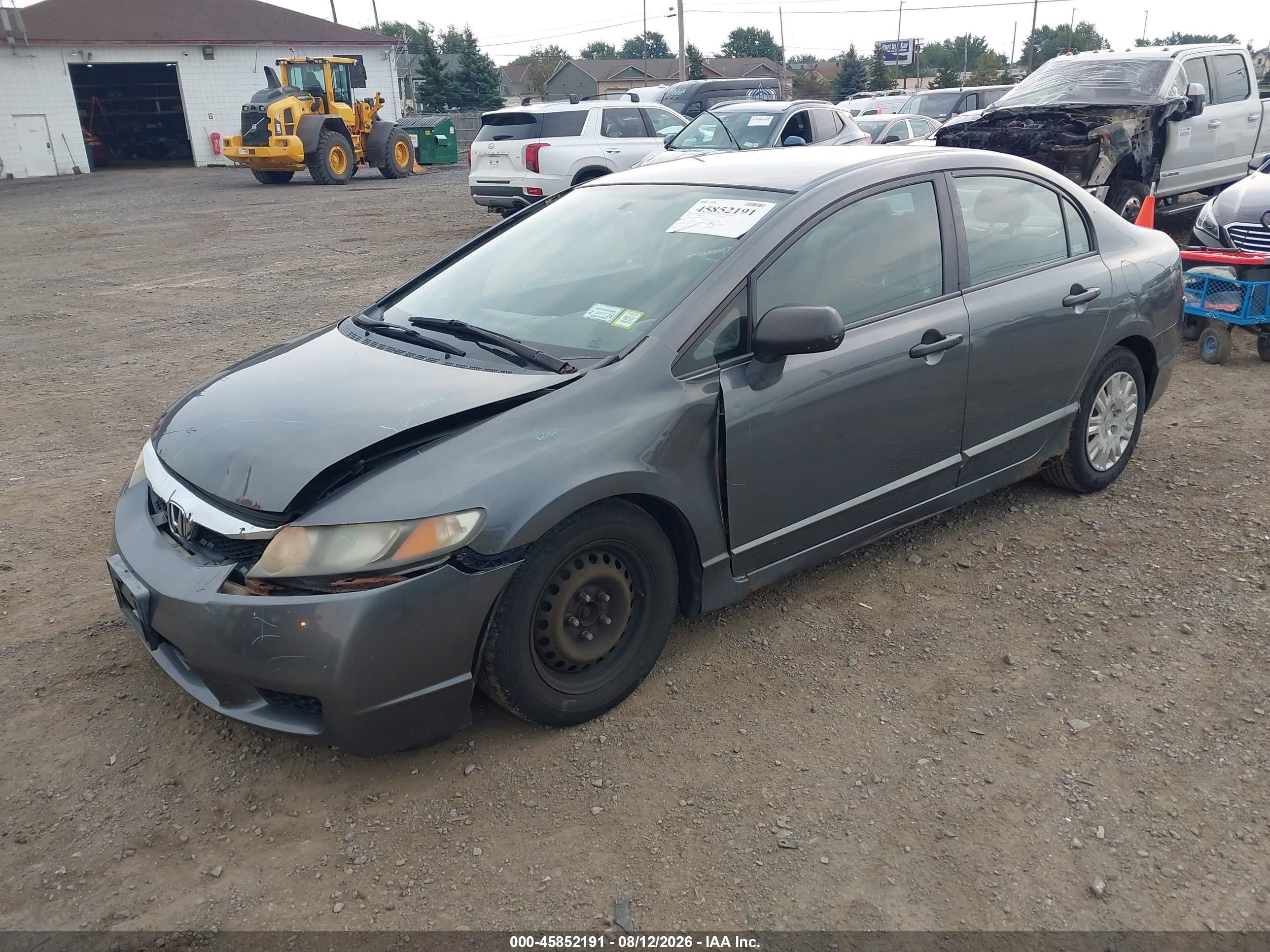 2009 Honda Civic Vp Gray vin: 2HGFA16399H359808