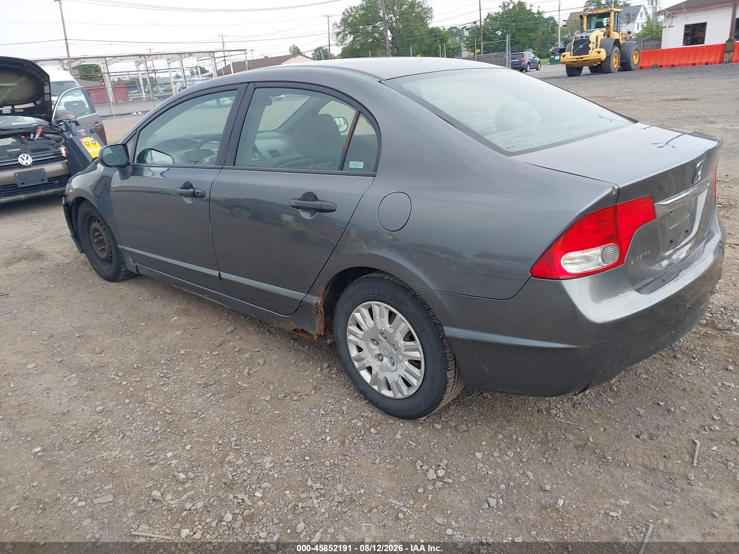 2009 Honda Civic Vp Gray vin: 2HGFA16399H359808