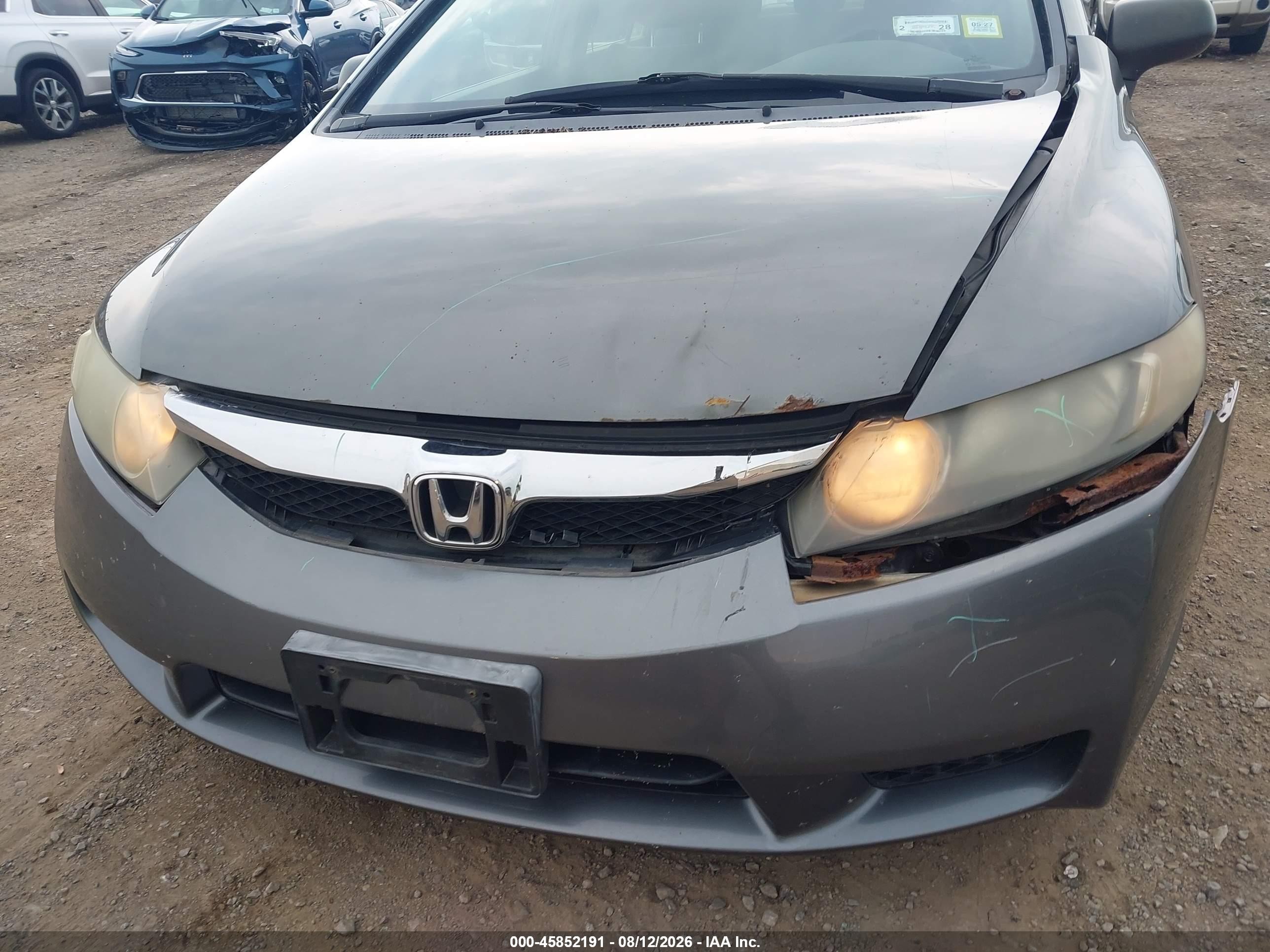 2009 Honda Civic Vp Gray vin: 2HGFA16399H359808
