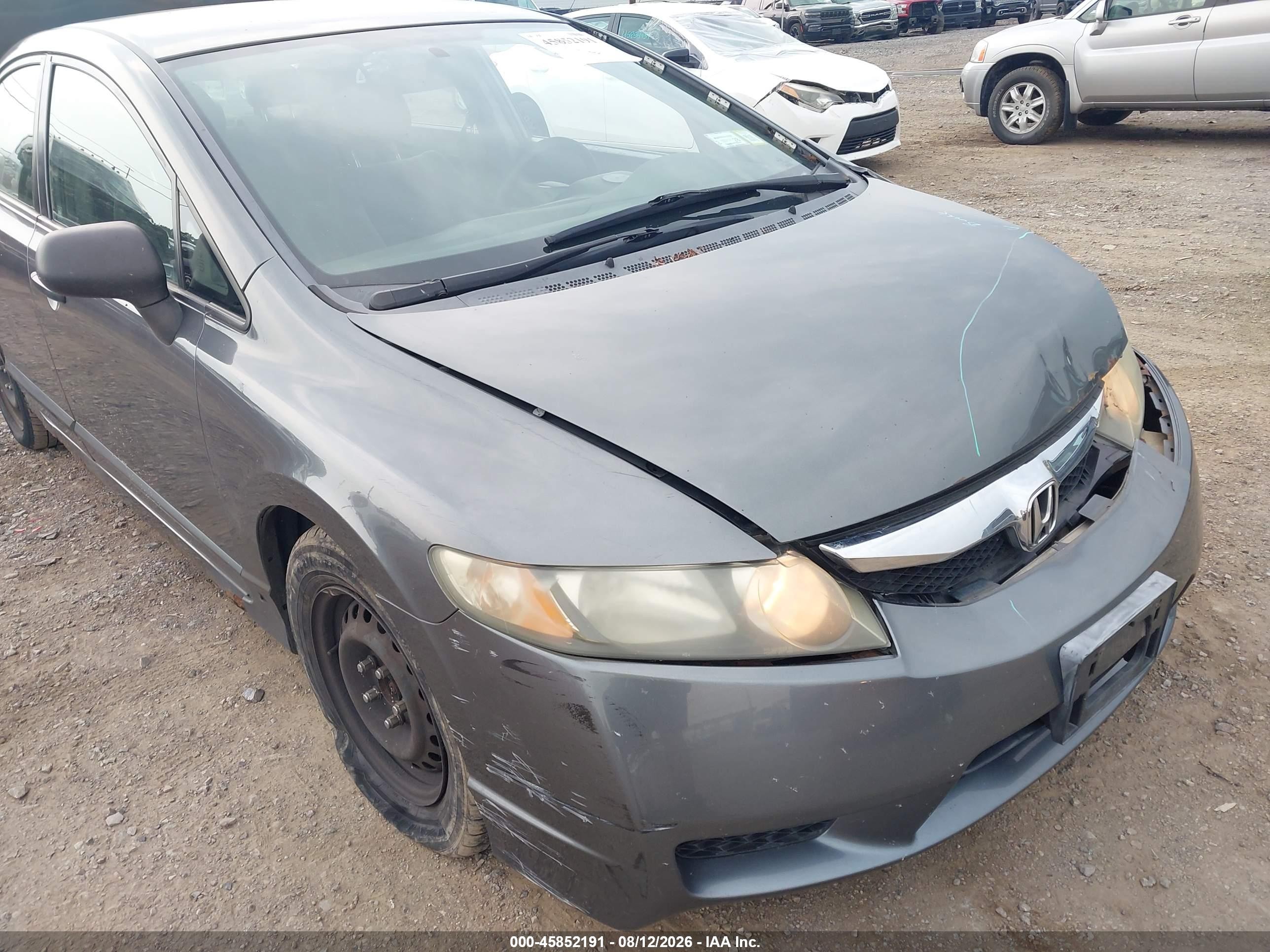 2009 Honda Civic Vp Gray vin: 2HGFA16399H359808