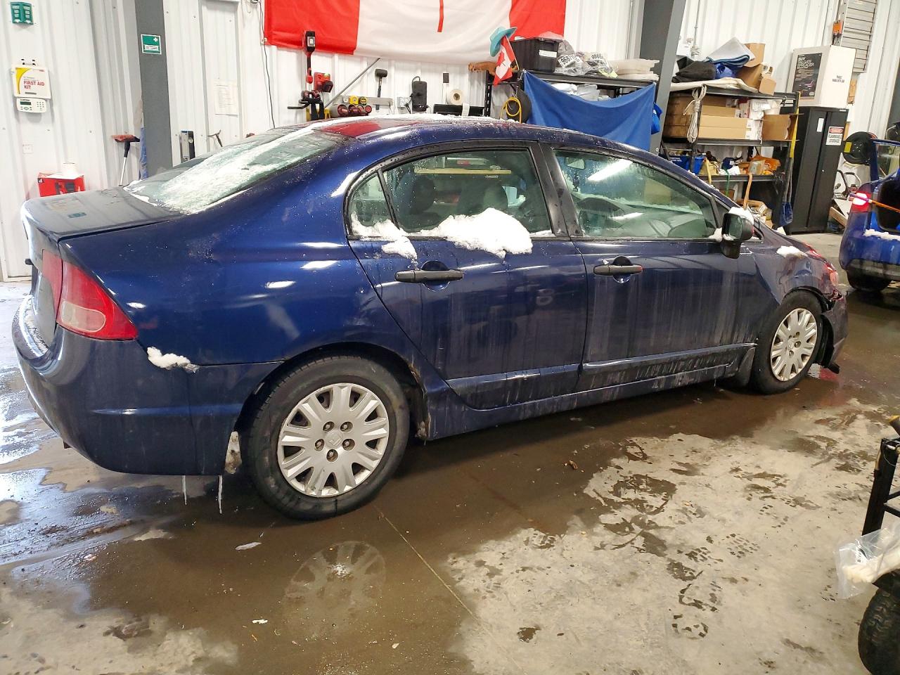 2007 Honda Civic Dx Blue vin: 2HGFA163X7H039376