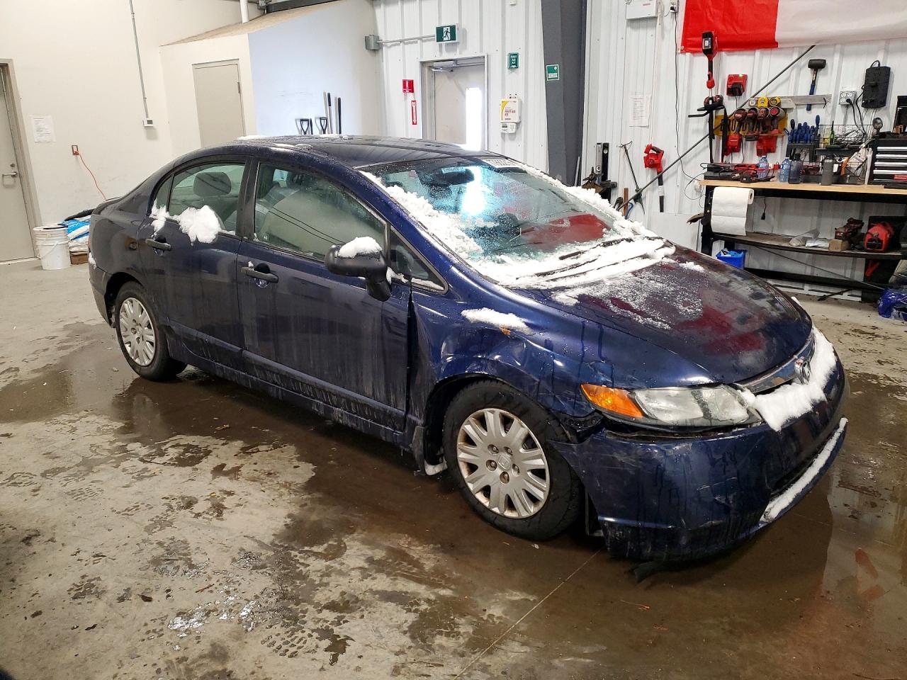 2007 Honda Civic Dx Blue vin: 2HGFA163X7H039376