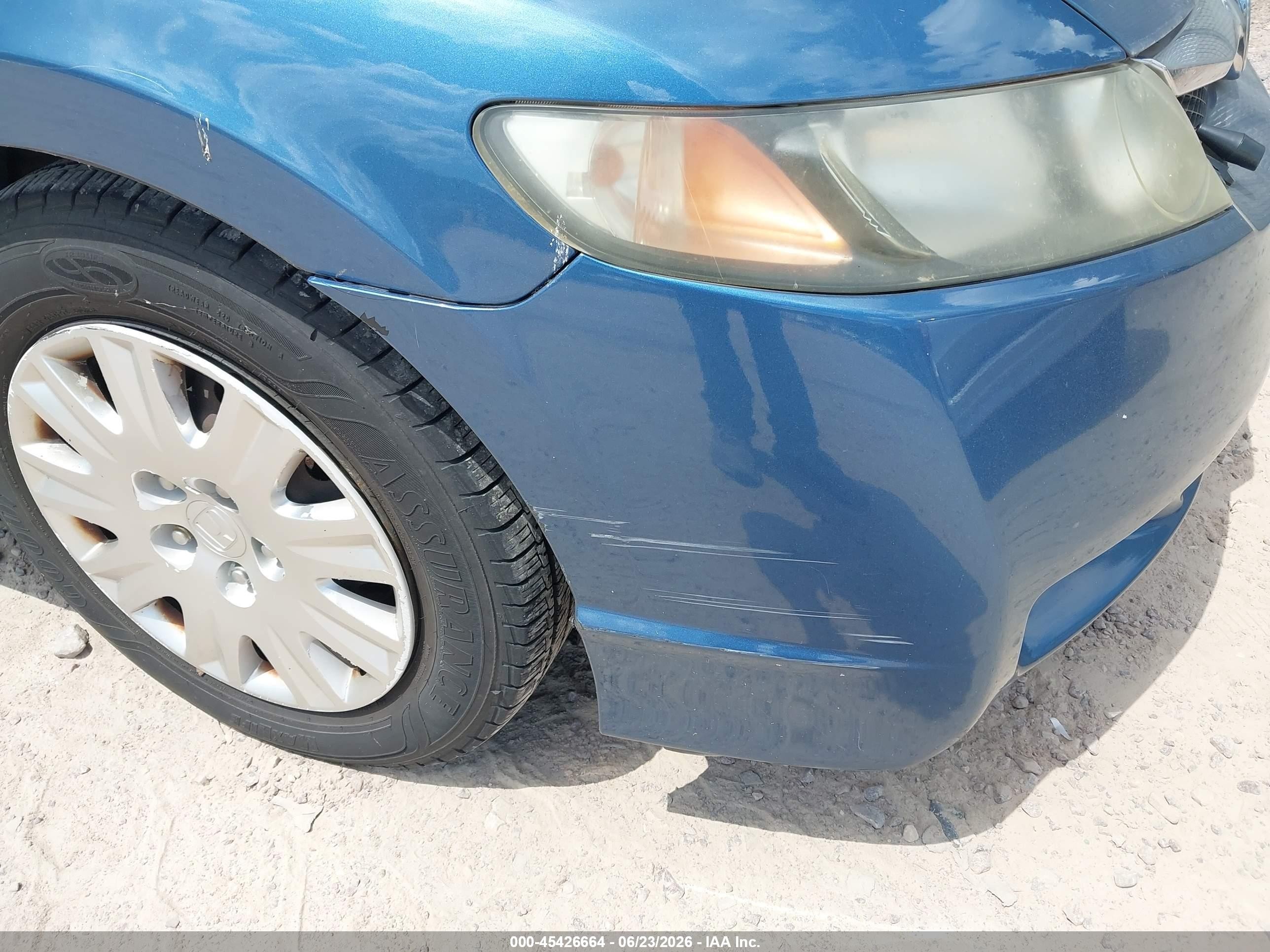 2009 Honda Civic Vp Light Blue vin: 2HGFA163X9H349434