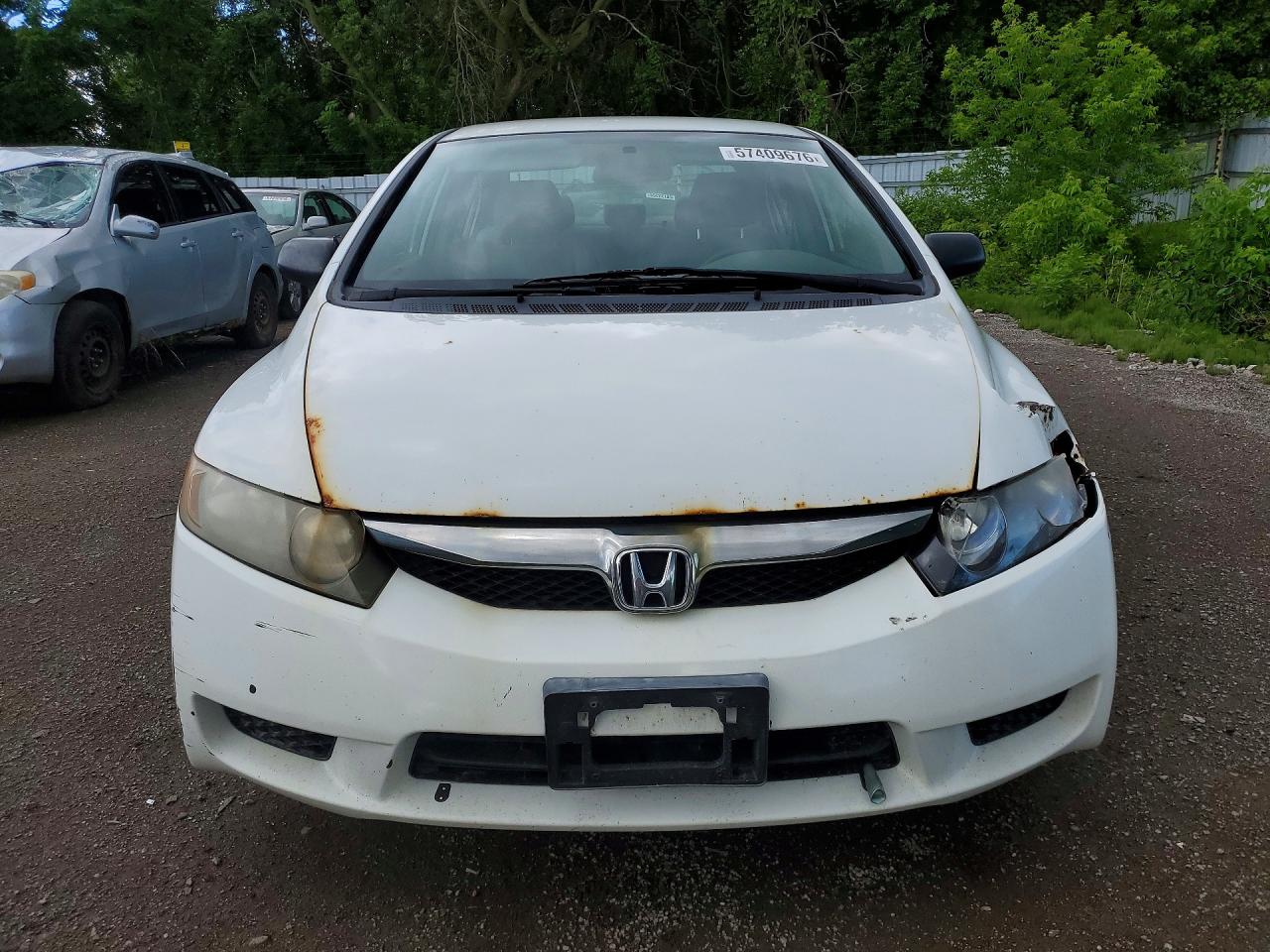 2009 Honda Civic Dx-g White vin: 2HGFA16409H103971