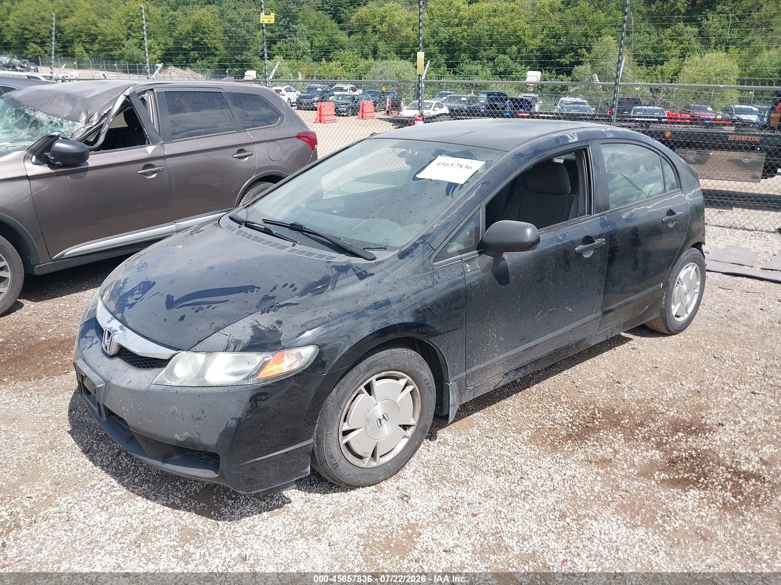 2009 Honda Civic Dx-g Черный vin: 2HGFA16469H033862