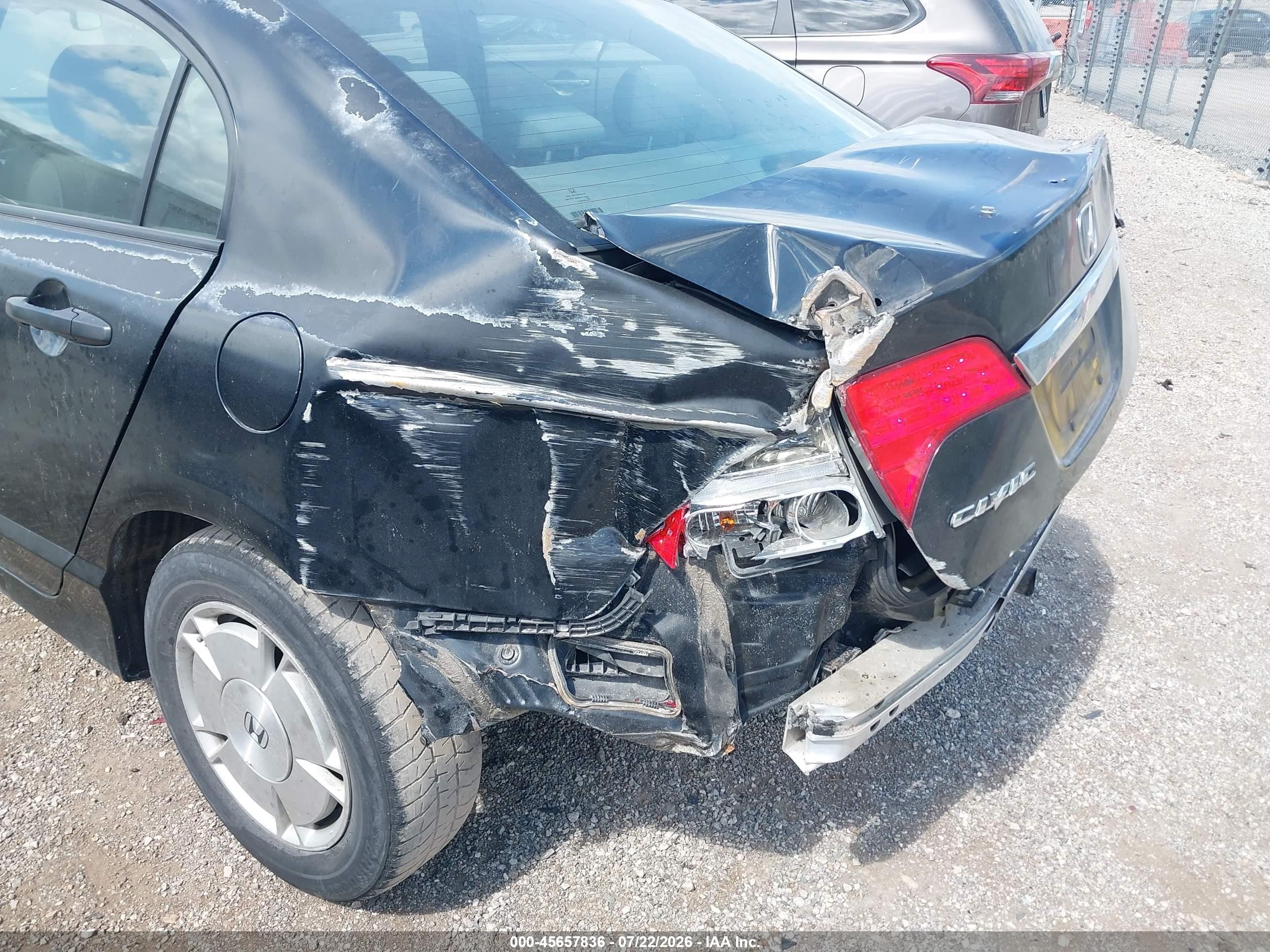2009 Honda Civic Dx-g Черный vin: 2HGFA16469H033862