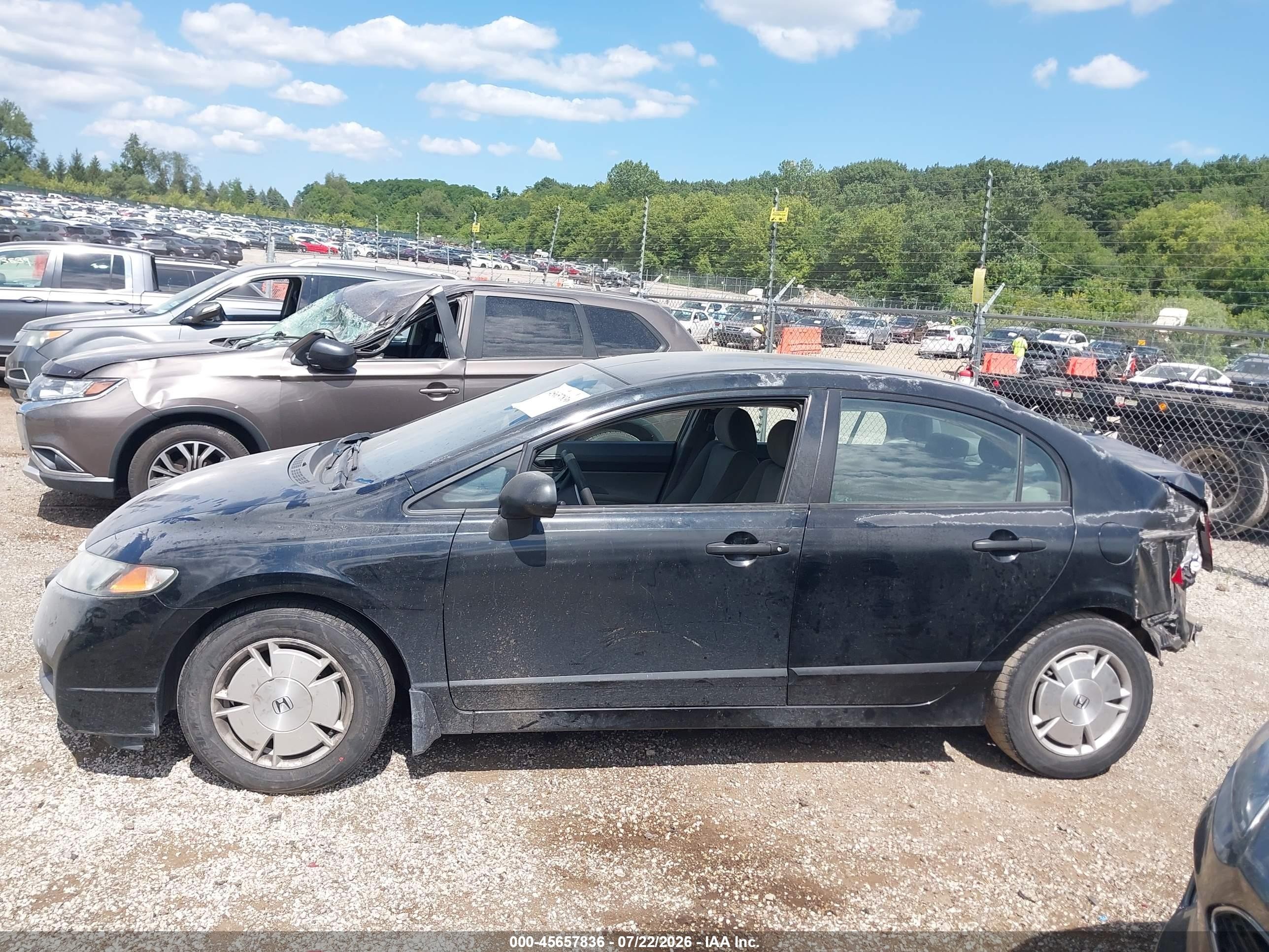 2009 Honda Civic Dx-g Черный vin: 2HGFA16469H033862