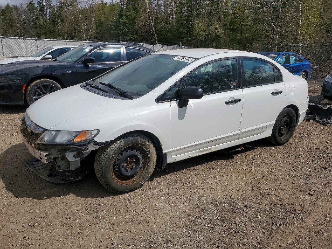 2009 Honda Civic Dx-g White vin: 2HGFA16479H031473
