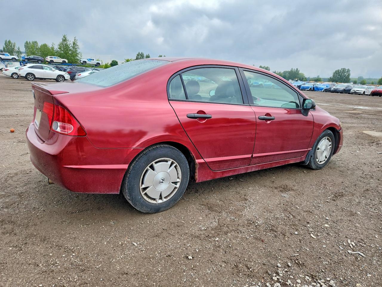 2008 Honda Civic Dx-g Бордовый vin: 2HGFA164X8H025441