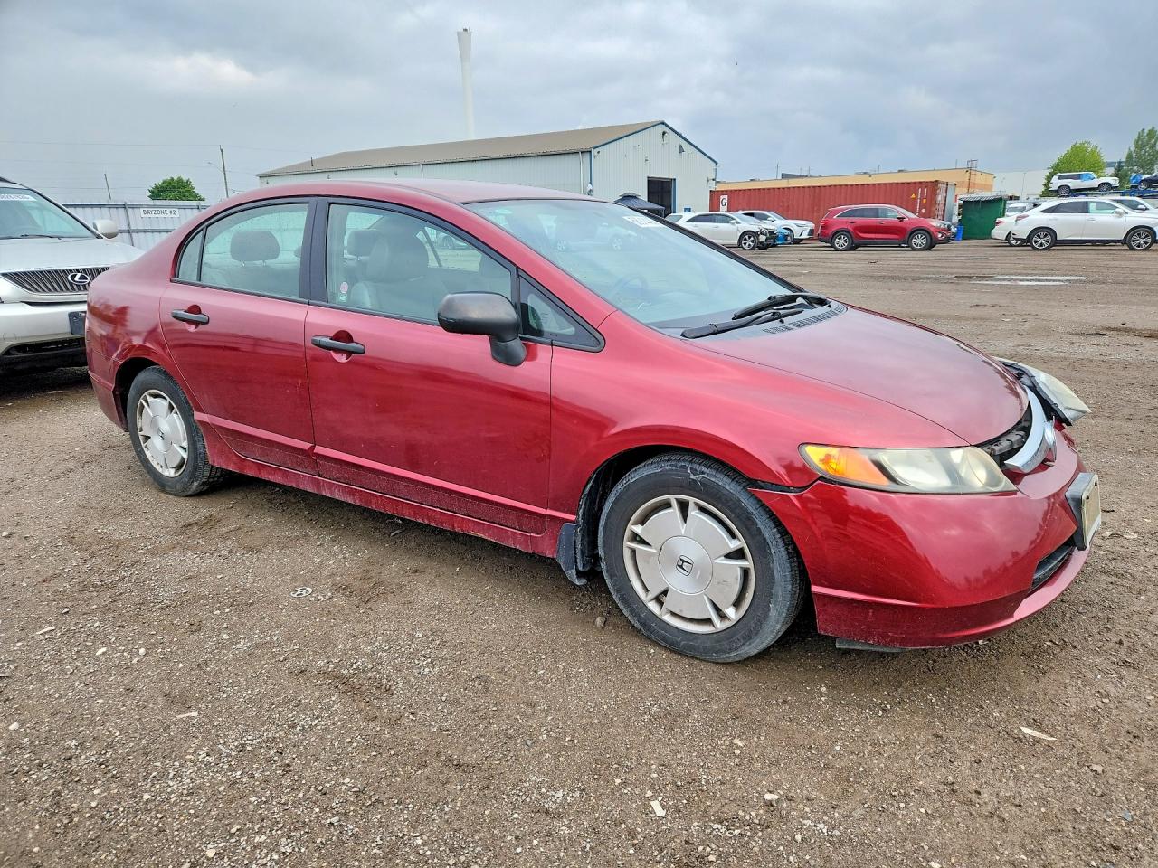 2008 Honda Civic Dx-g Бордовый vin: 2HGFA164X8H025441