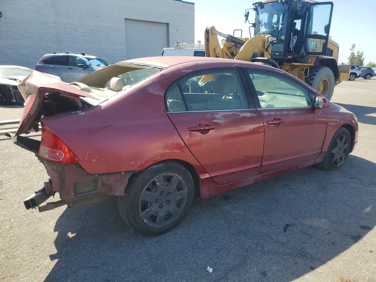 2006 Honda Civic Lx Burgundy vin: 2HGFA16506H511570