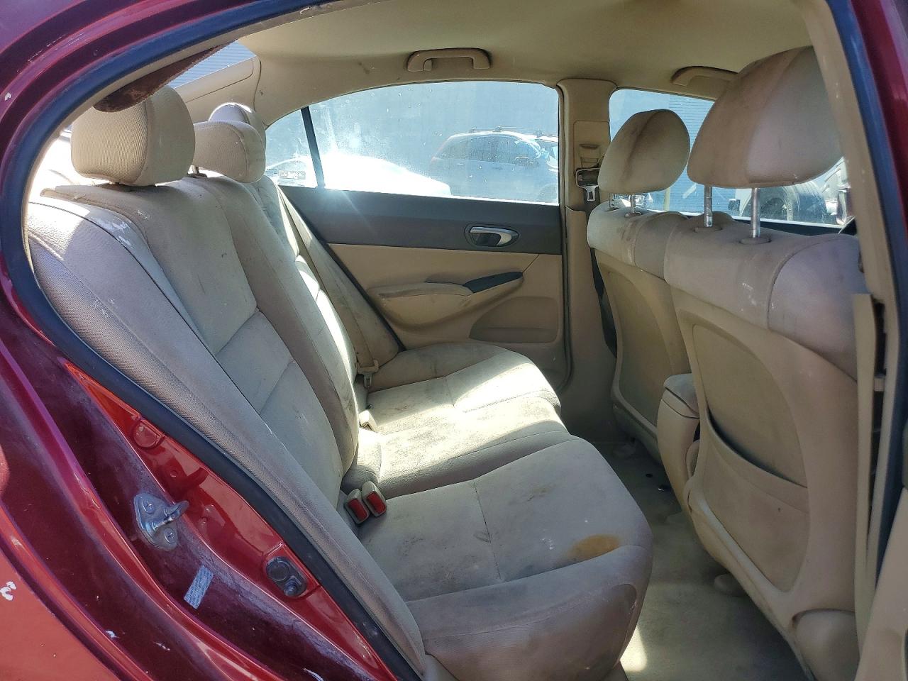 2006 Honda Civic Lx Burgundy vin: 2HGFA16506H511570