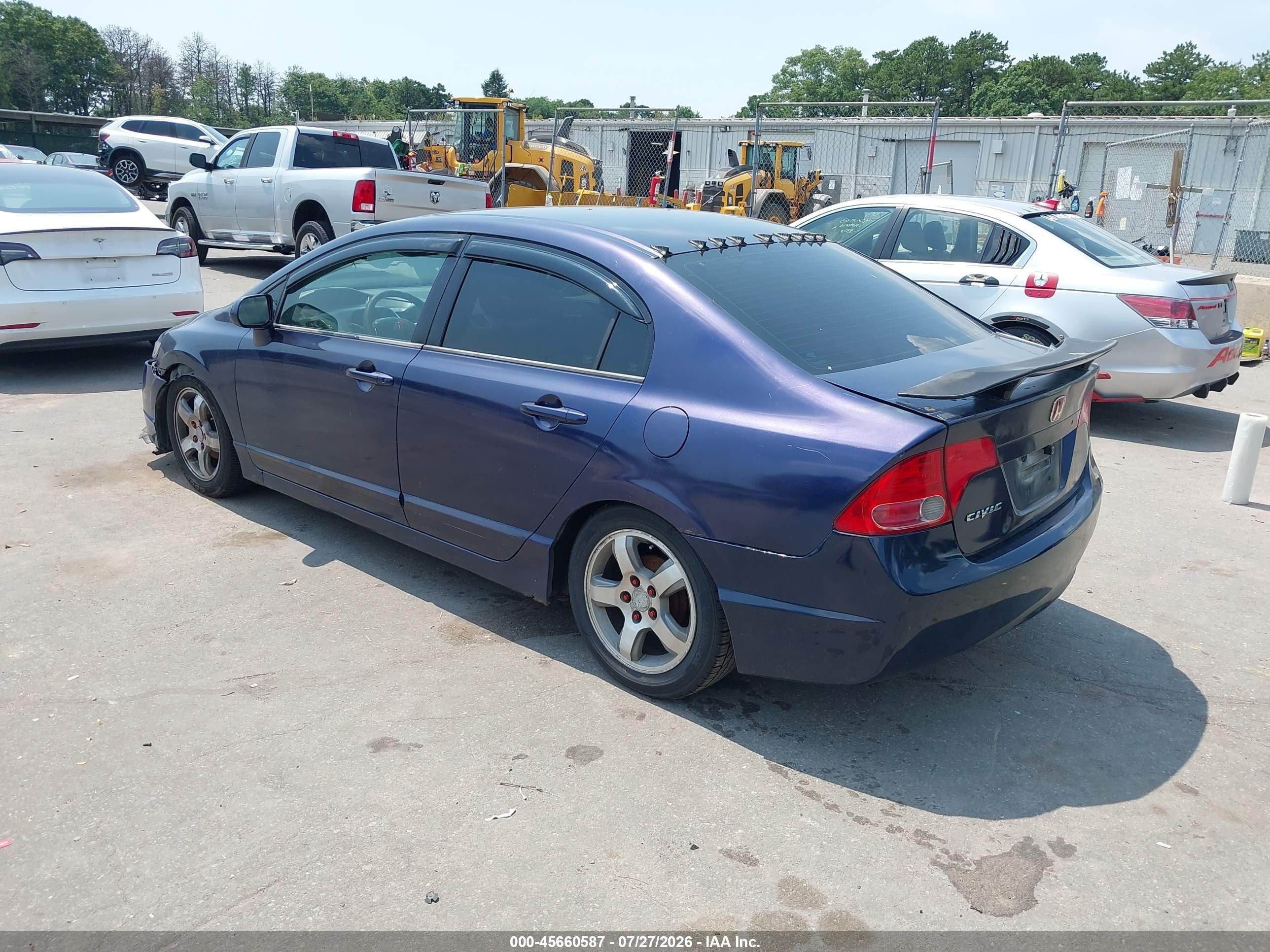 2006 Honda Civic Lx Синий vin: 2HGFA16506H518907