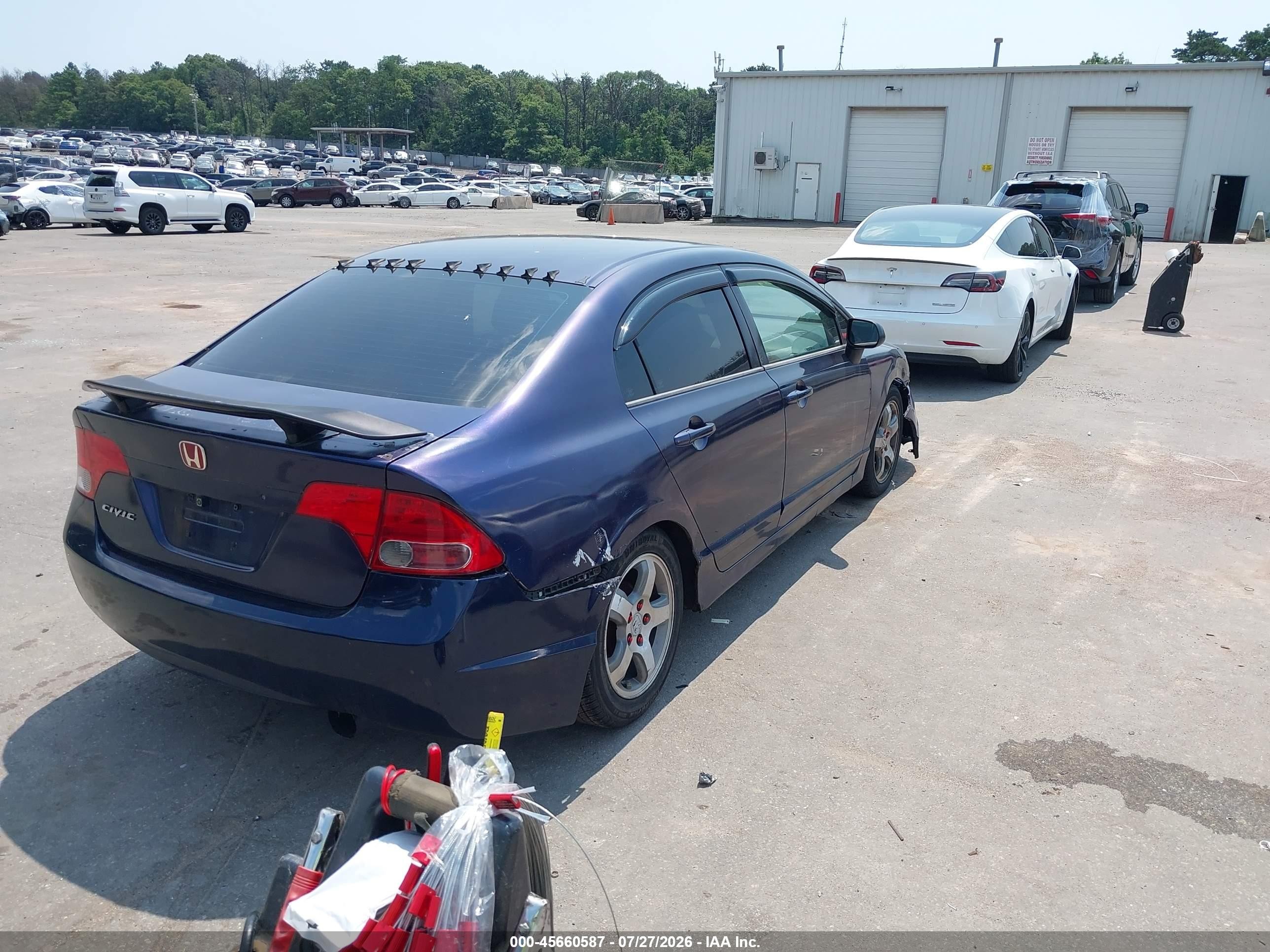 2006 Honda Civic Lx Синий vin: 2HGFA16506H518907