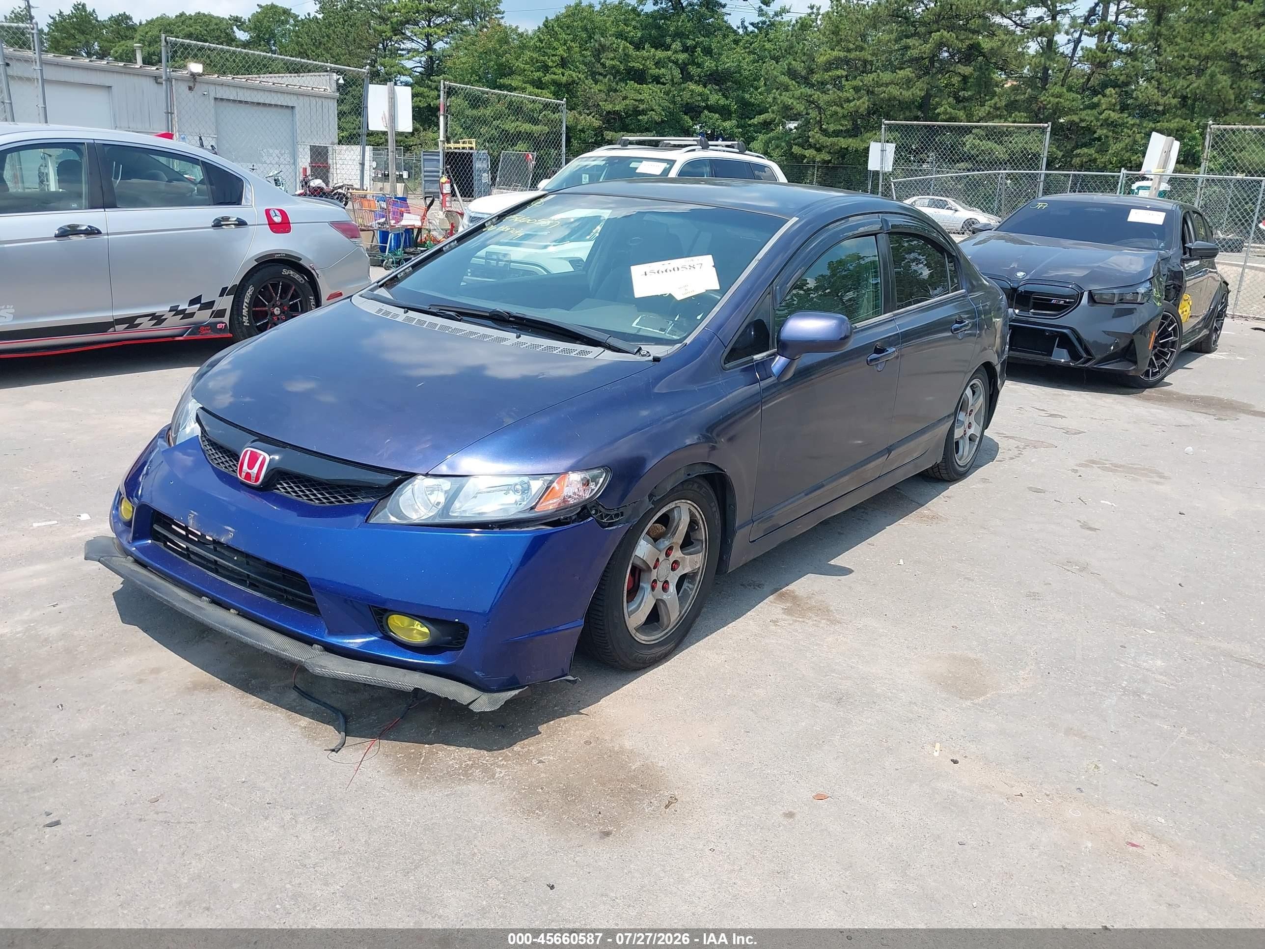 2006 Honda Civic Lx Синий vin: 2HGFA16506H518907