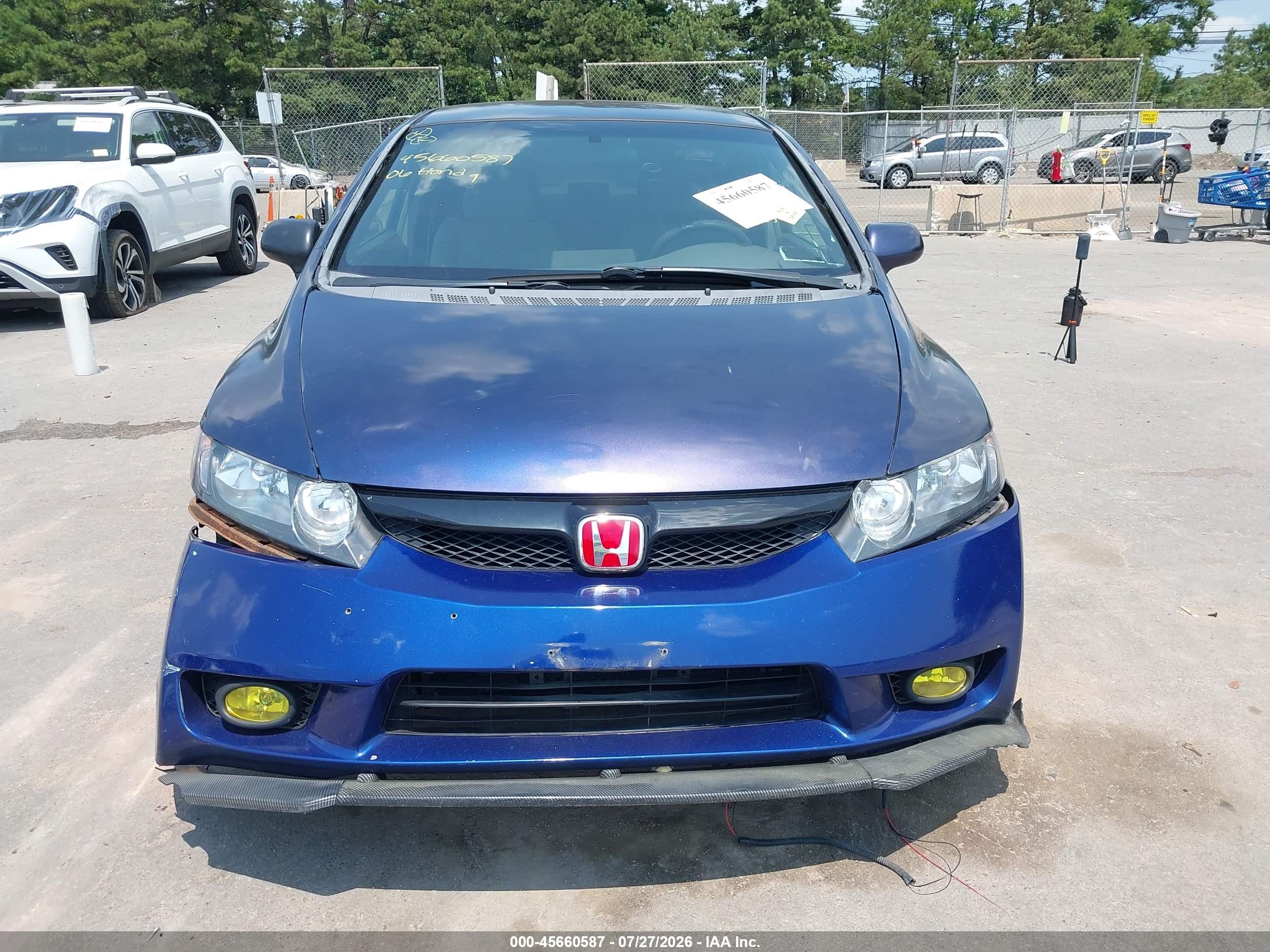 2006 Honda Civic Lx Синий vin: 2HGFA16506H518907