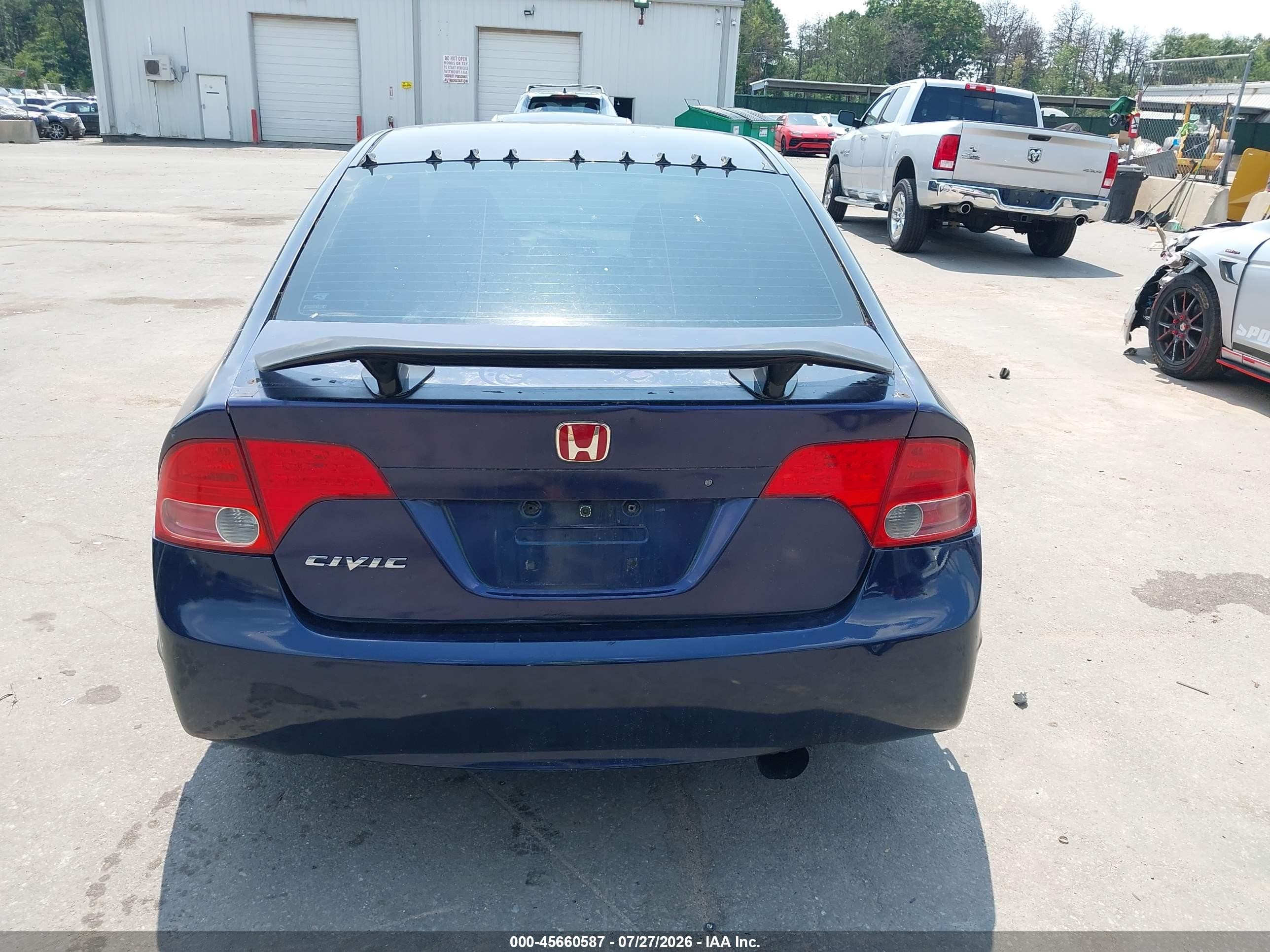 2006 Honda Civic Lx Синий vin: 2HGFA16506H518907
