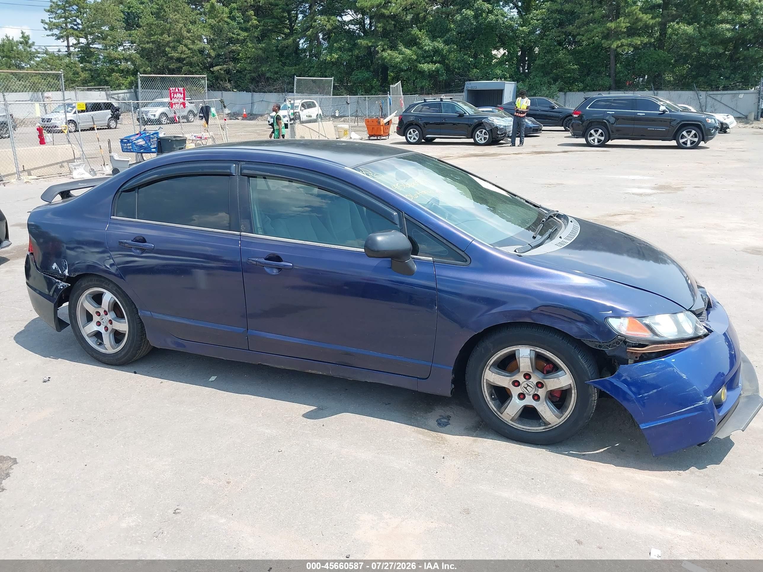 2006 Honda Civic Lx Синий vin: 2HGFA16506H518907