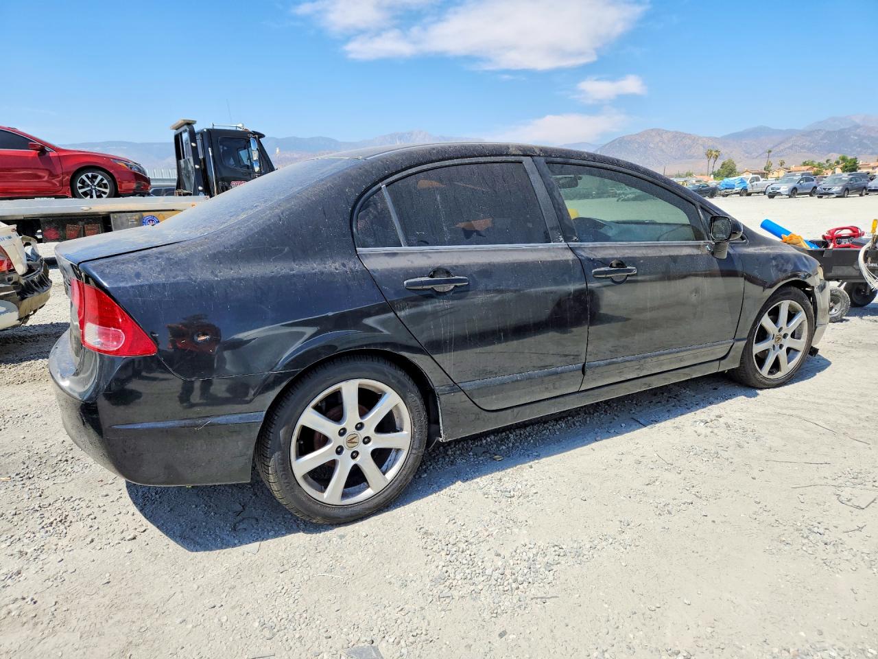 2007 Honda Civic Lx Black vin: 2HGFA16507H309166