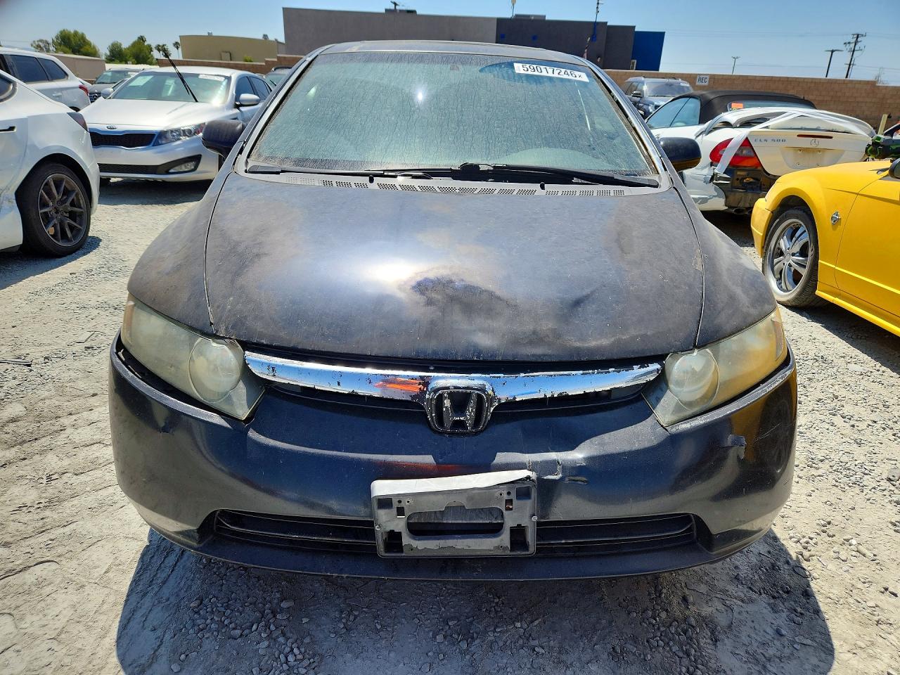 2007 Honda Civic Lx Black vin: 2HGFA16507H309166
