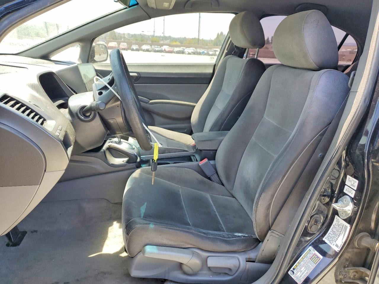 2007 Honda Civic Lx Black vin: 2HGFA16507H309166