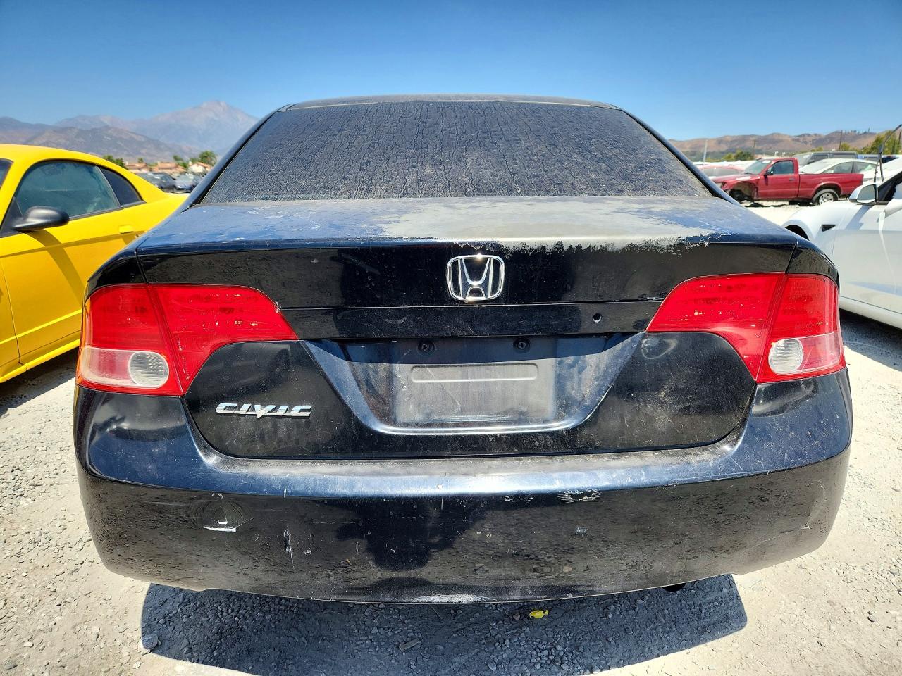 2007 Honda Civic Lx Black vin: 2HGFA16507H309166