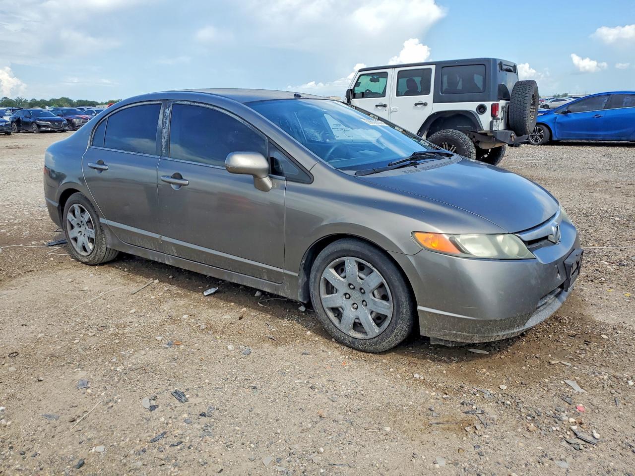 2007 Honda Civic Lx Серый vin: 2HGFA16507H309247