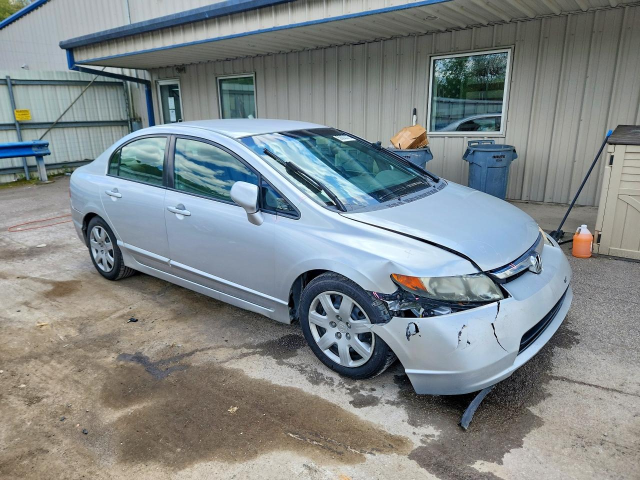 2007 Honda Civic Lx Silver vin: 2HGFA16507H504216