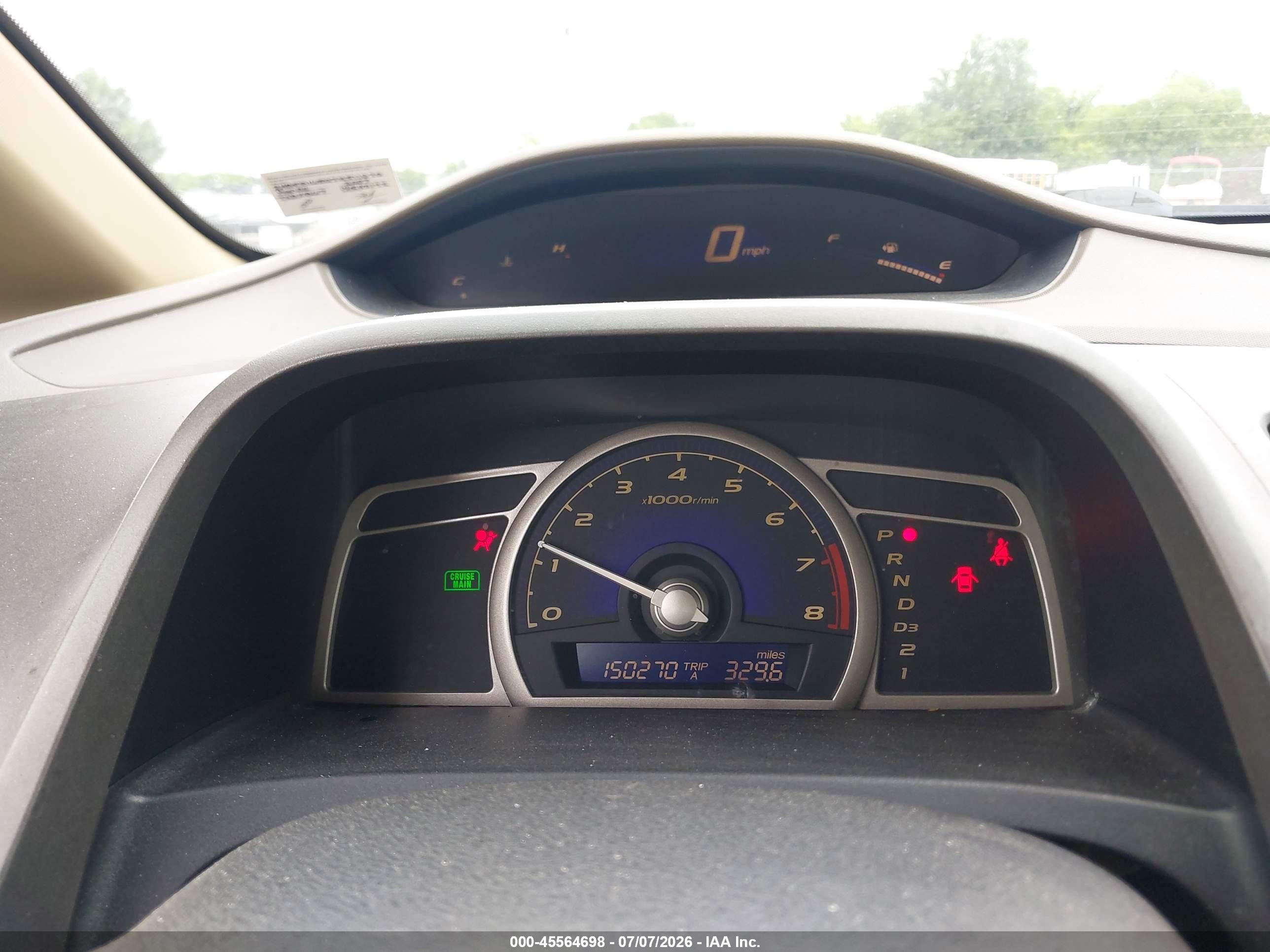 2007 Honda Civic Lx Red vin: 2HGFA16507H511070