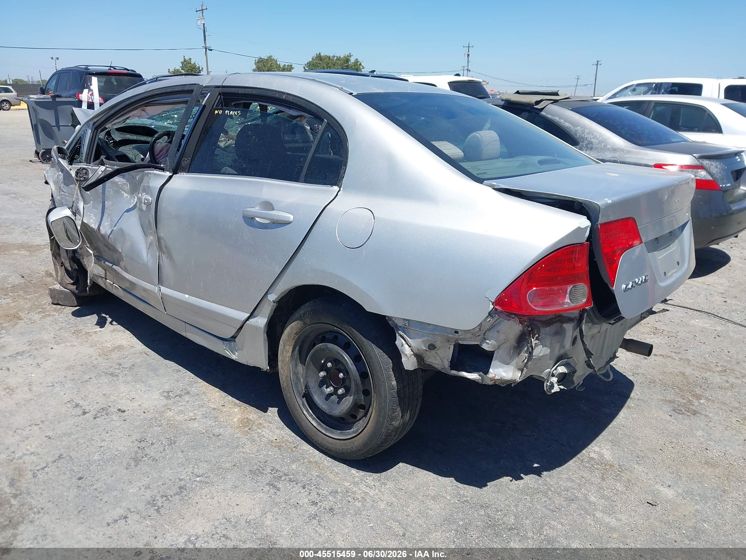 2008 Honda Civic Lx Silver vin: 2HGFA16508H302168