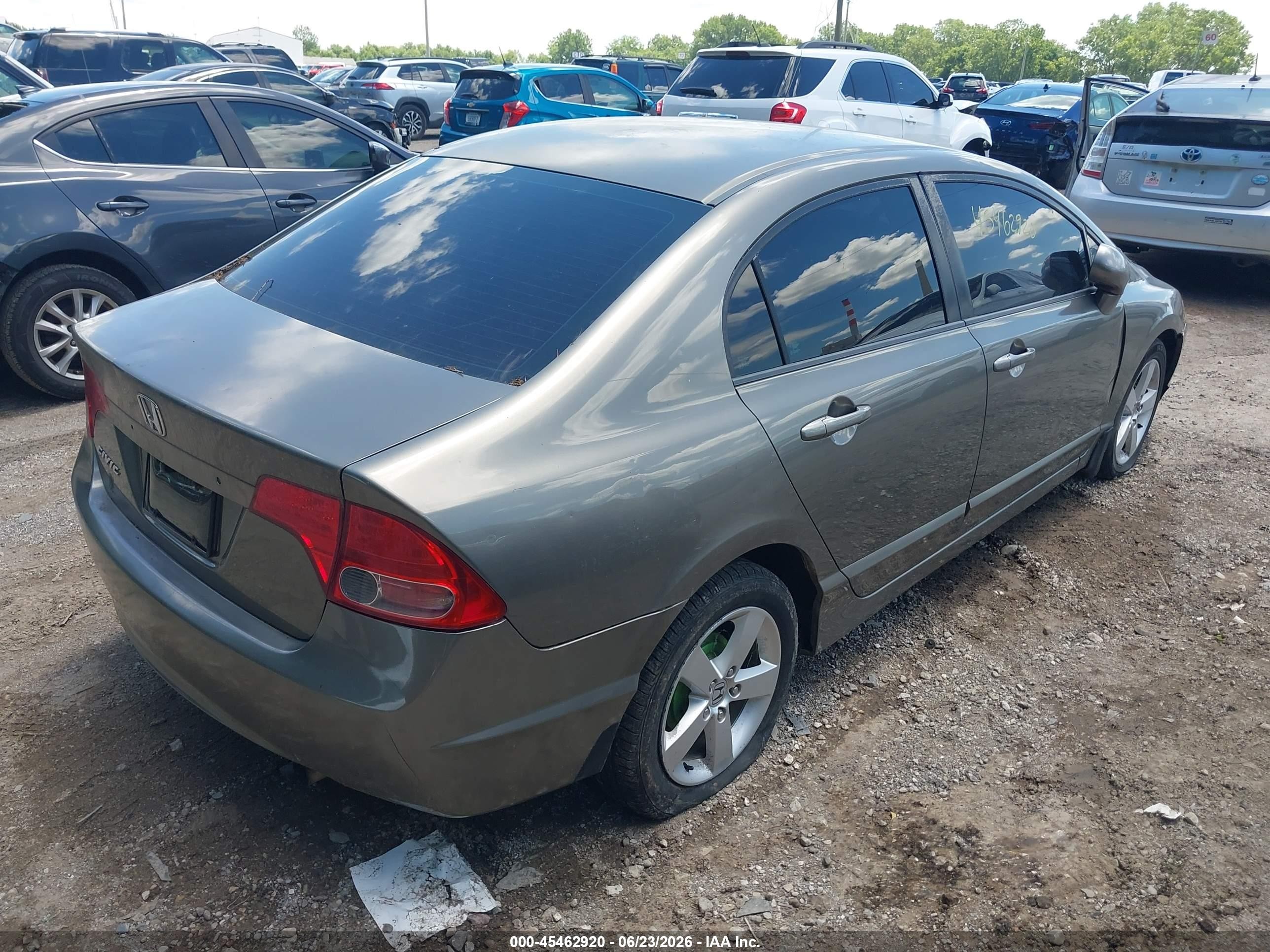2008 Honda Civic Lx Gray vin: 2HGFA16508H324574