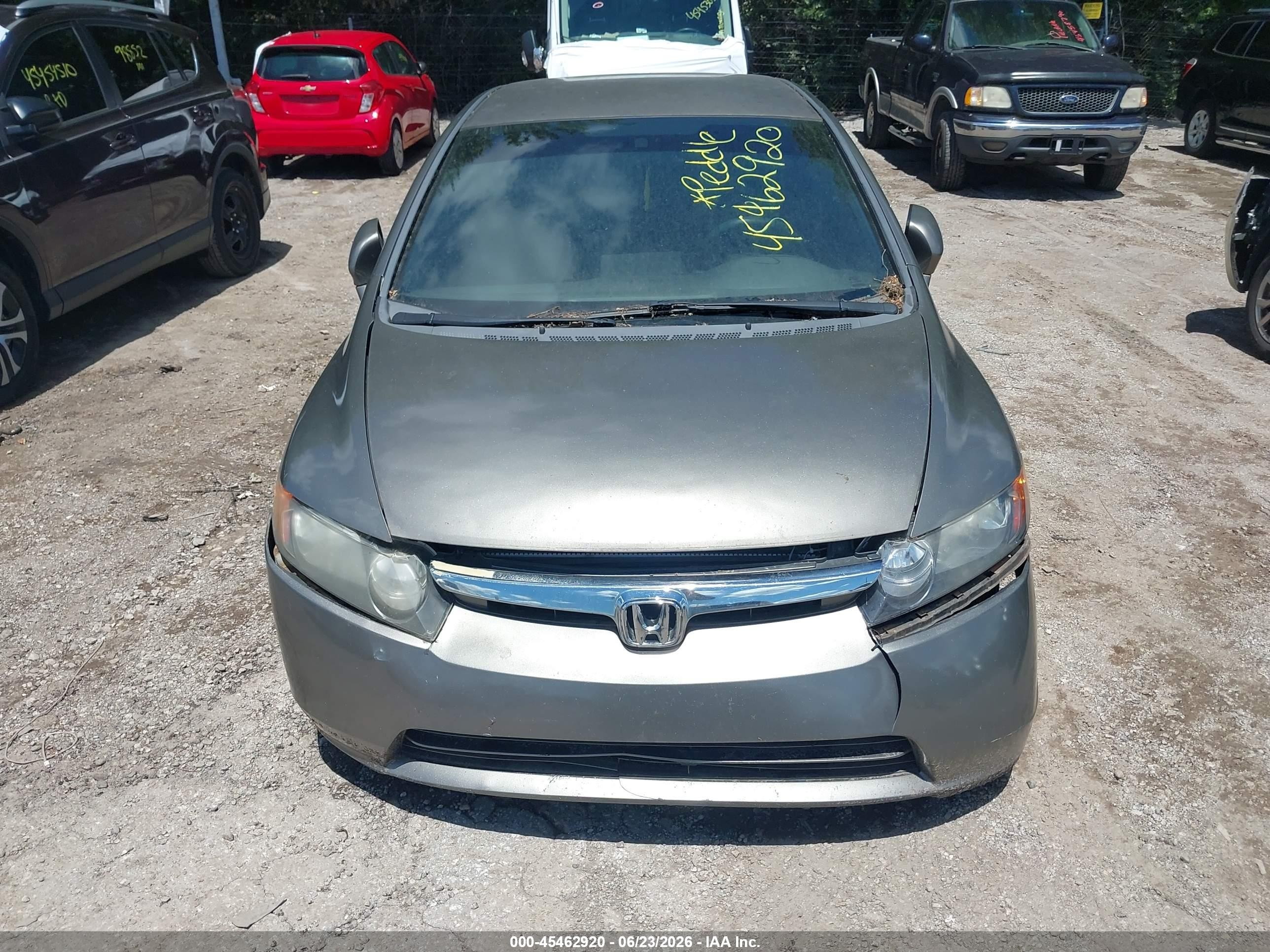 2008 Honda Civic Lx Gray vin: 2HGFA16508H324574