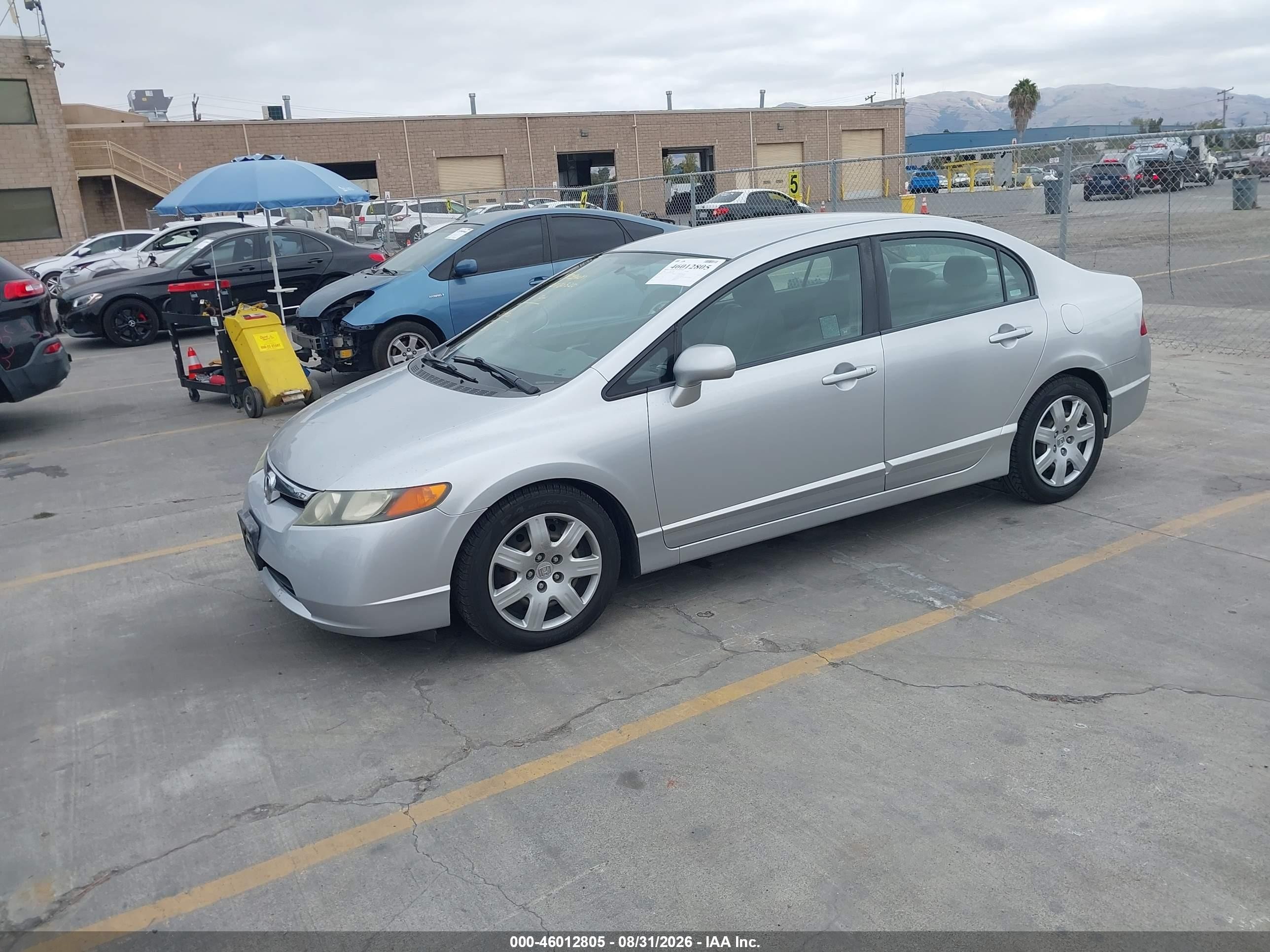 2008 Honda Civic Lx Серый vin: 2HGFA16508H325708
