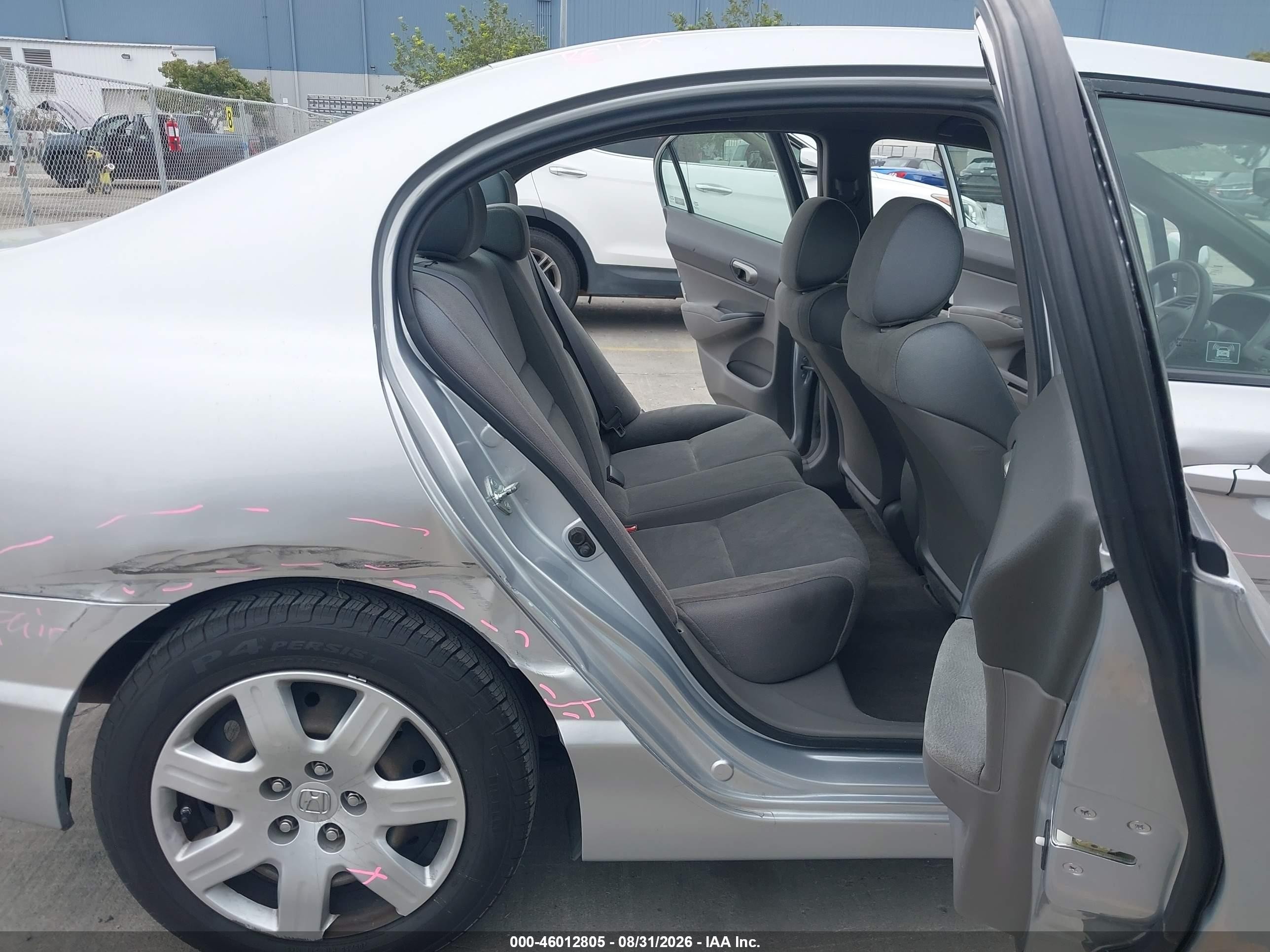 2008 Honda Civic Lx Серый vin: 2HGFA16508H325708