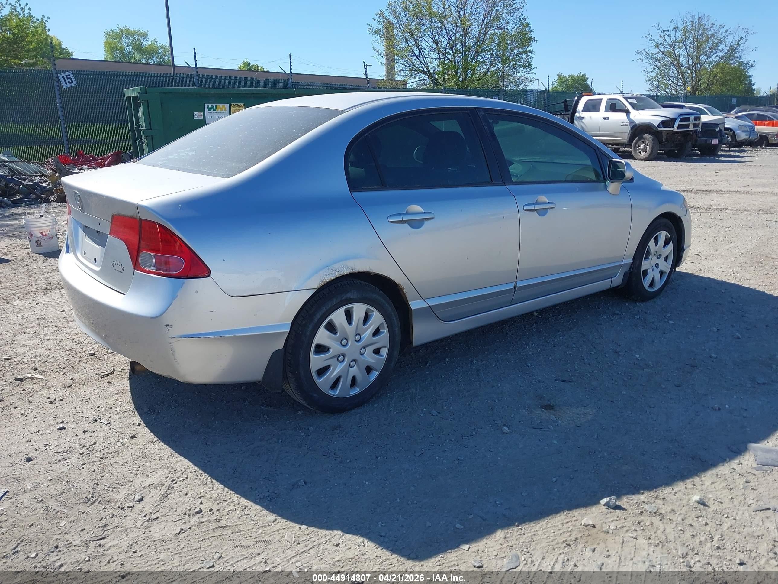 2008 Honda Civic Lx Серебряный vin: 2HGFA16508H330780