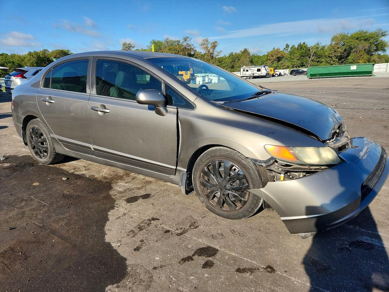 2008 Honda Civic Lx Серый vin: 2HGFA16508H344503