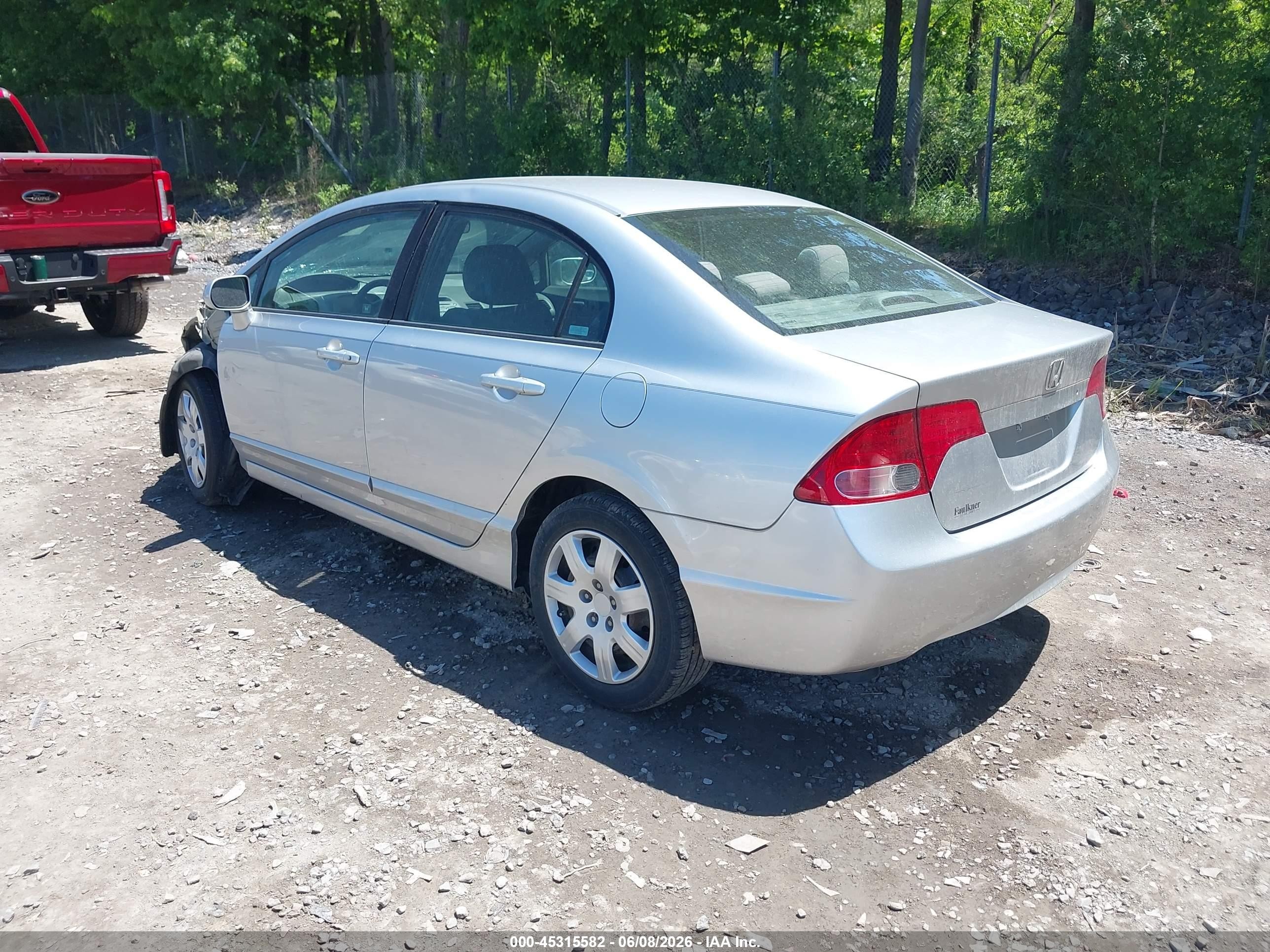 2008 Honda Civic Lx Silver vin: 2HGFA16508H347448