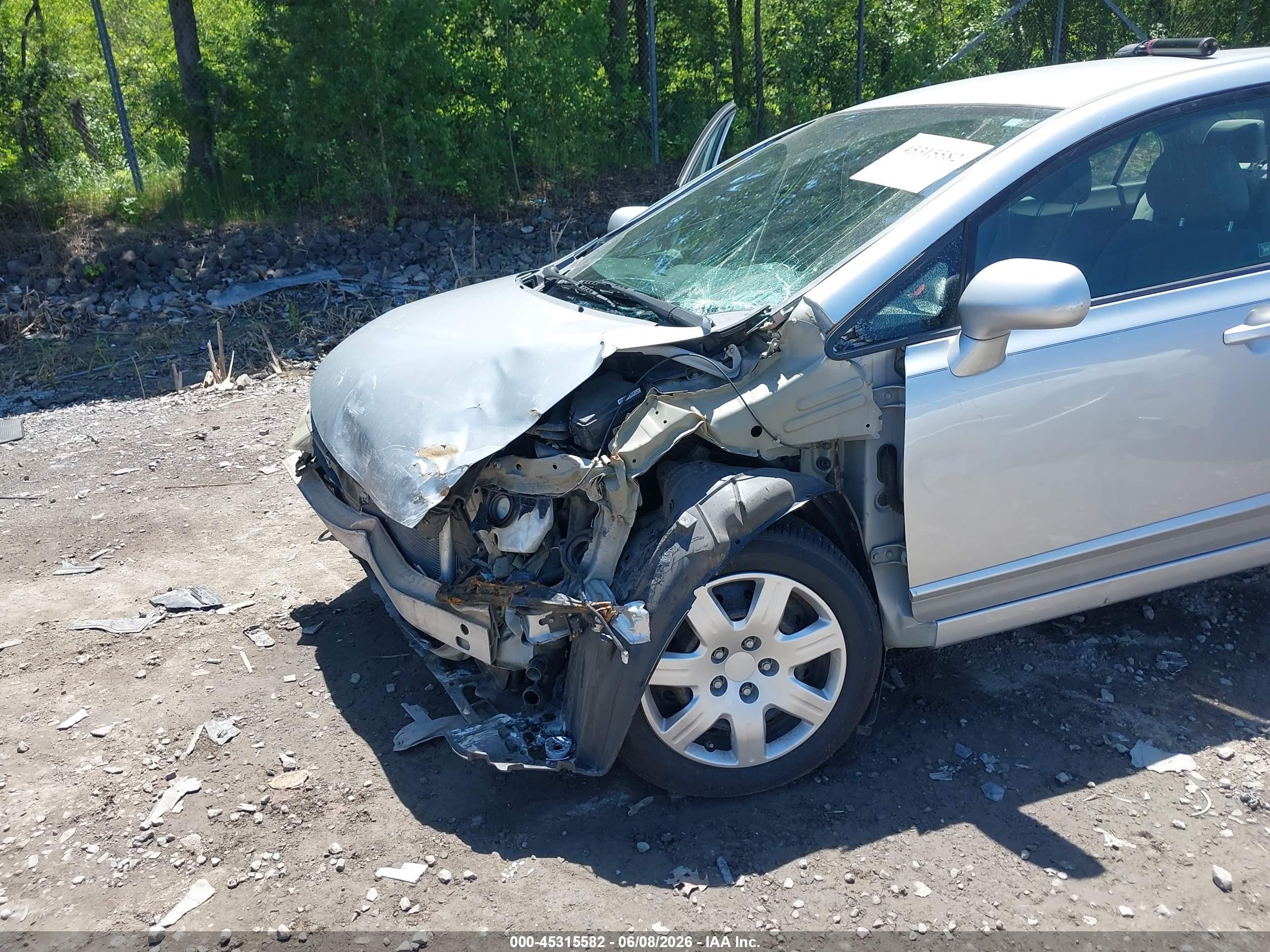 2008 Honda Civic Lx Silver vin: 2HGFA16508H347448
