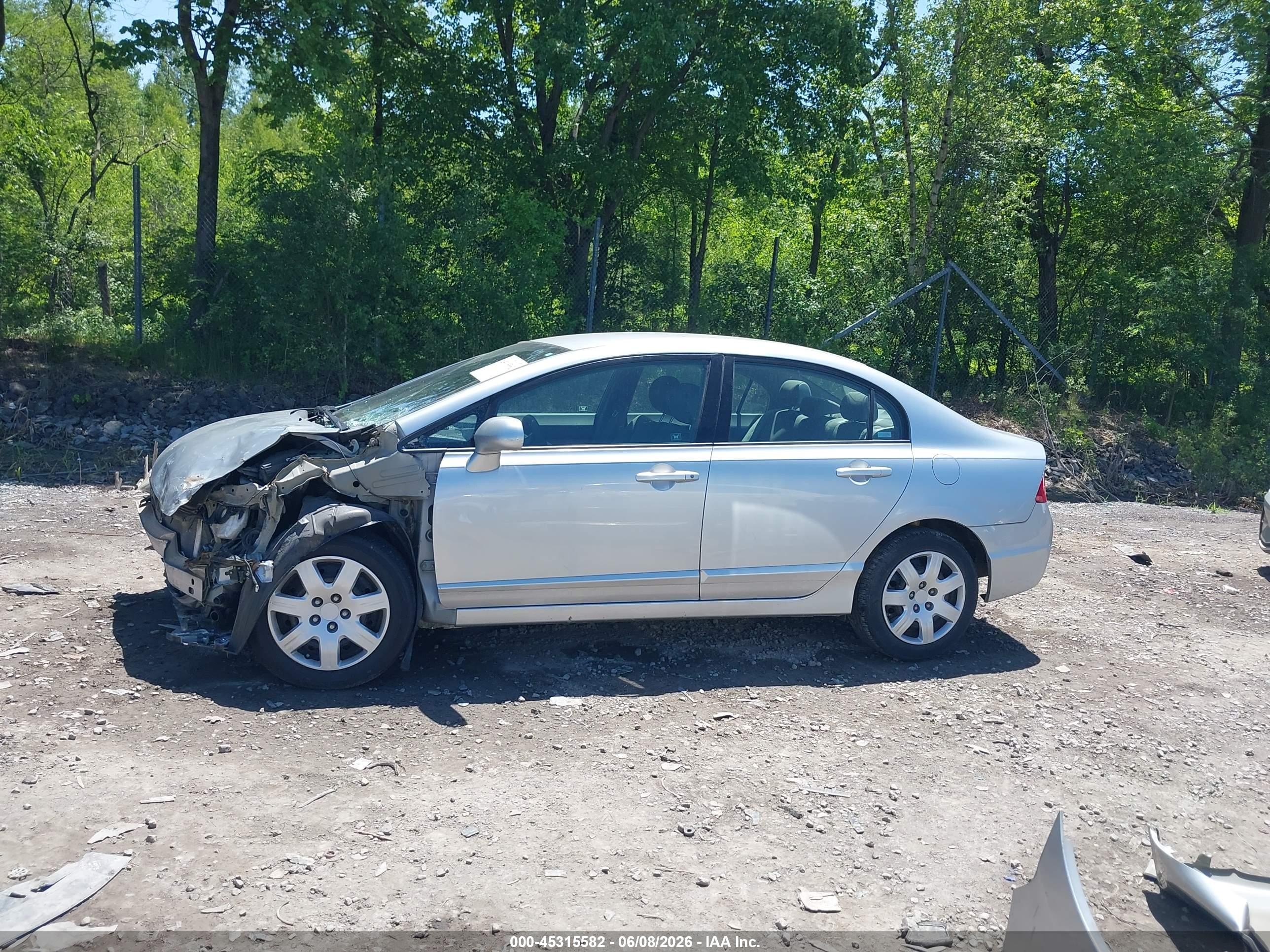 2008 Honda Civic Lx Silver vin: 2HGFA16508H347448